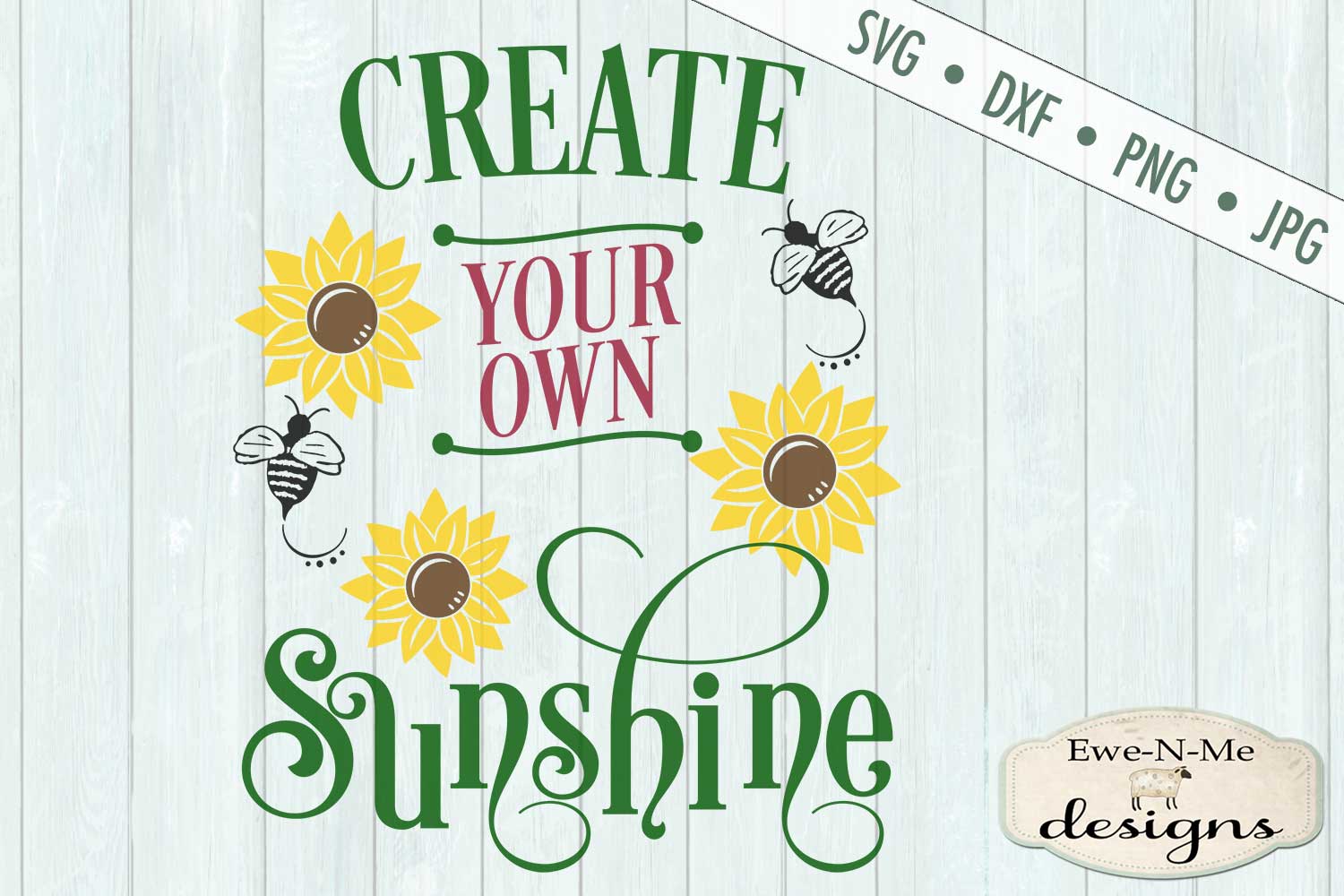 Download Create Your Own Sunshine Sunflower SVG DXF File (248815) | Cut Files | Design Bundles