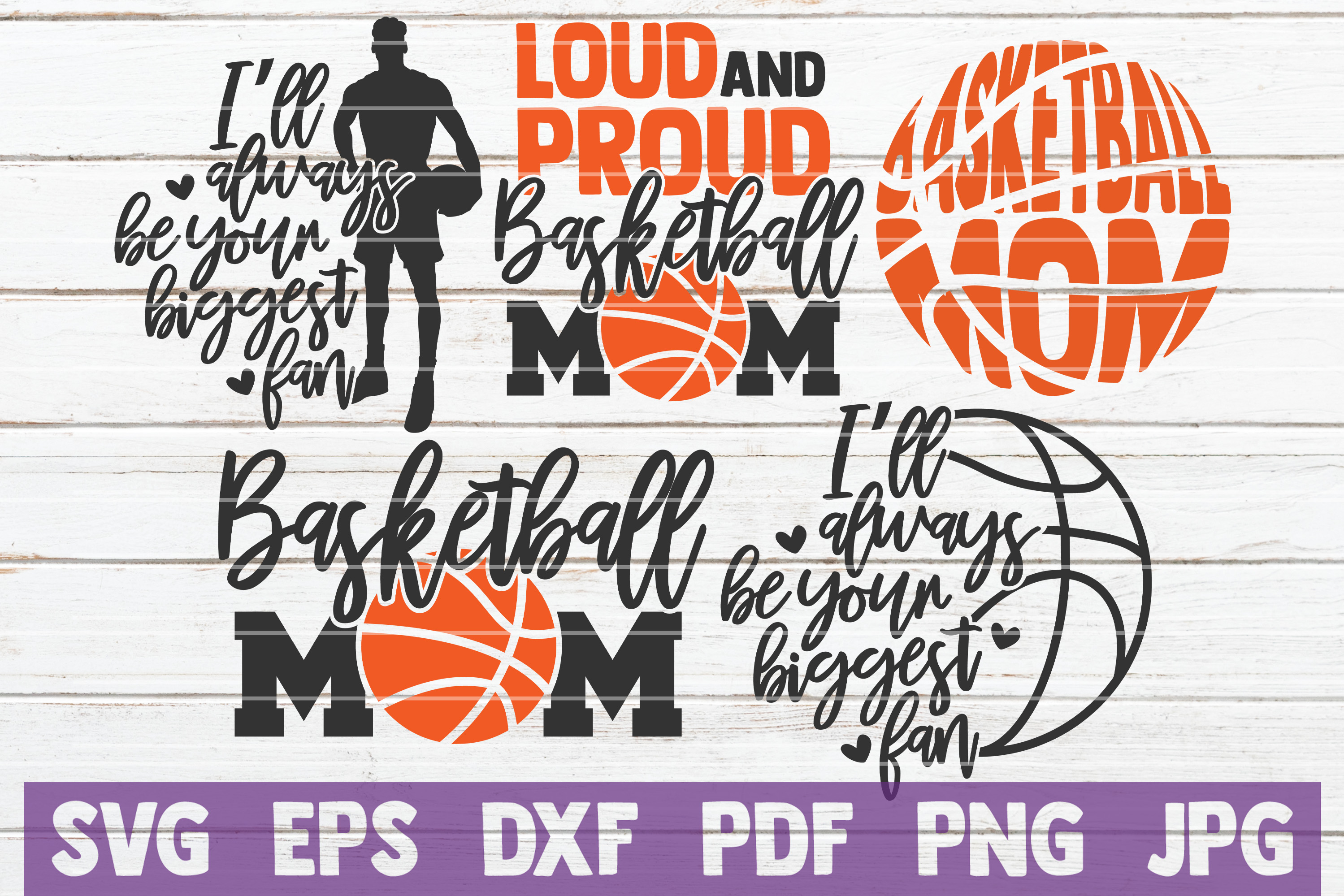 Download 5 Basketball Mom SVG Cut Files | Basketball SVG Bundle (219297) | Cut Files | Design Bundles