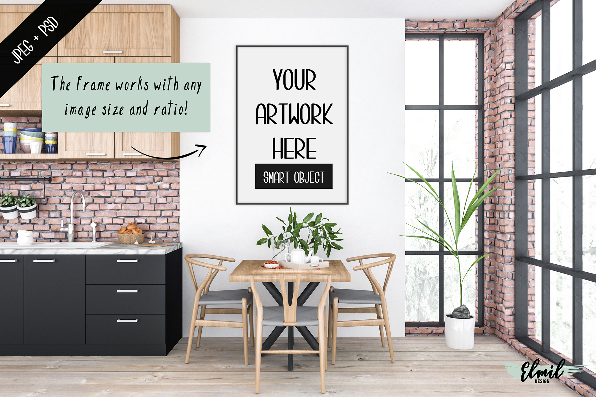 Download Frame mockup creator - All image size - Interior mockup