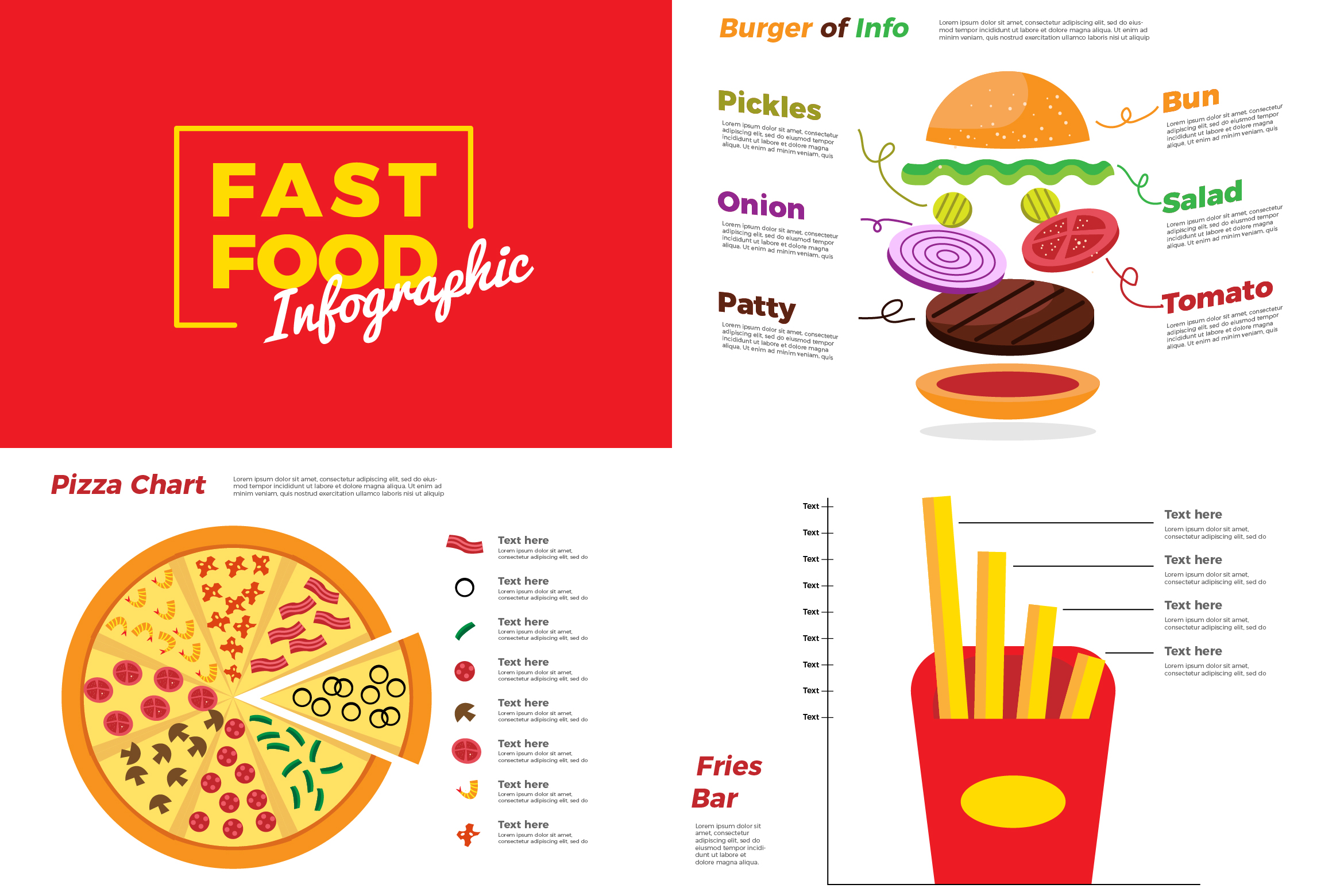 Fast Food Infographic 320929 Infographics Design Bundles