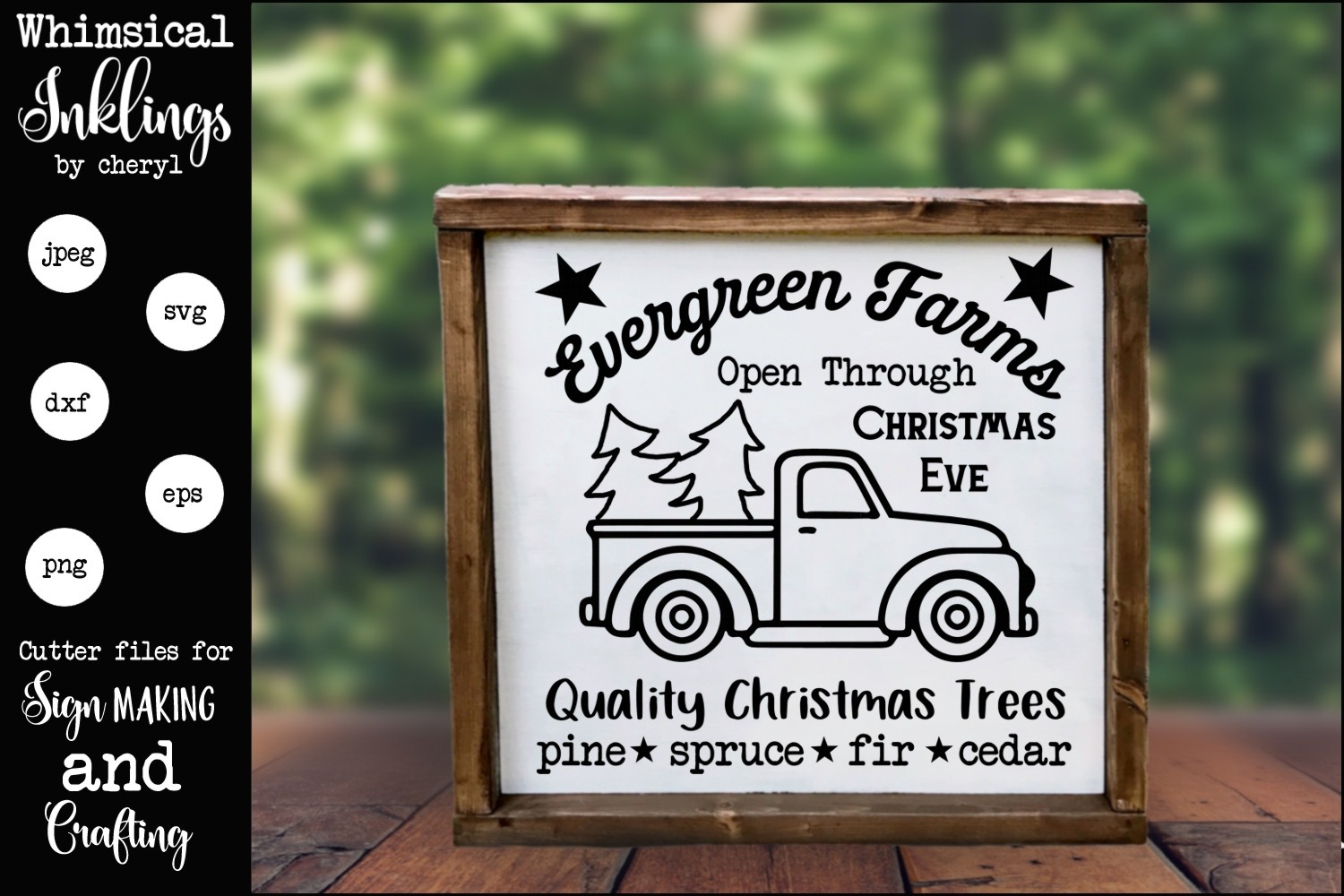 Evergreen Farms Christmas Tree Svg