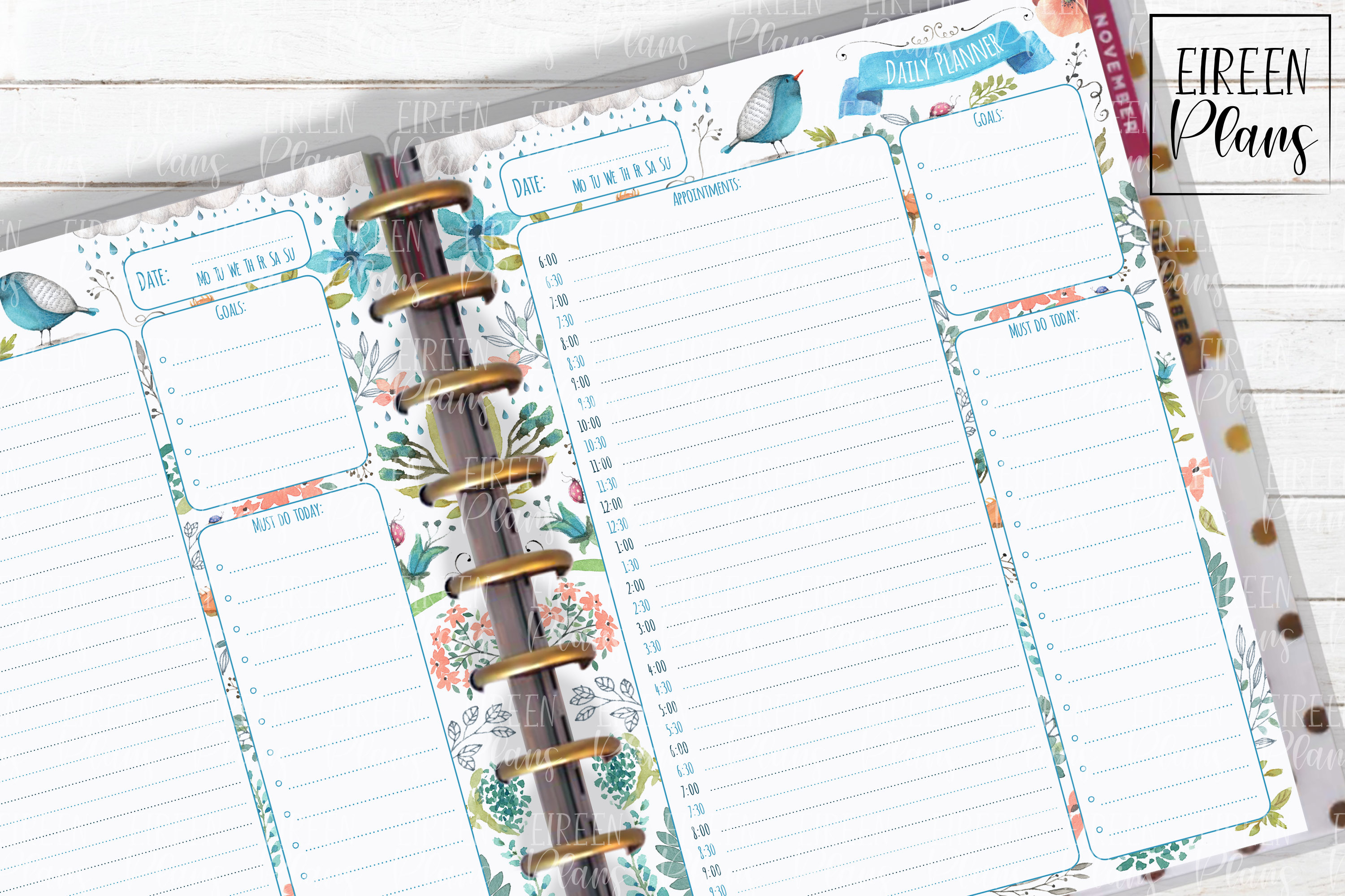 Appointments Daily Printable for Classic Happy Planner