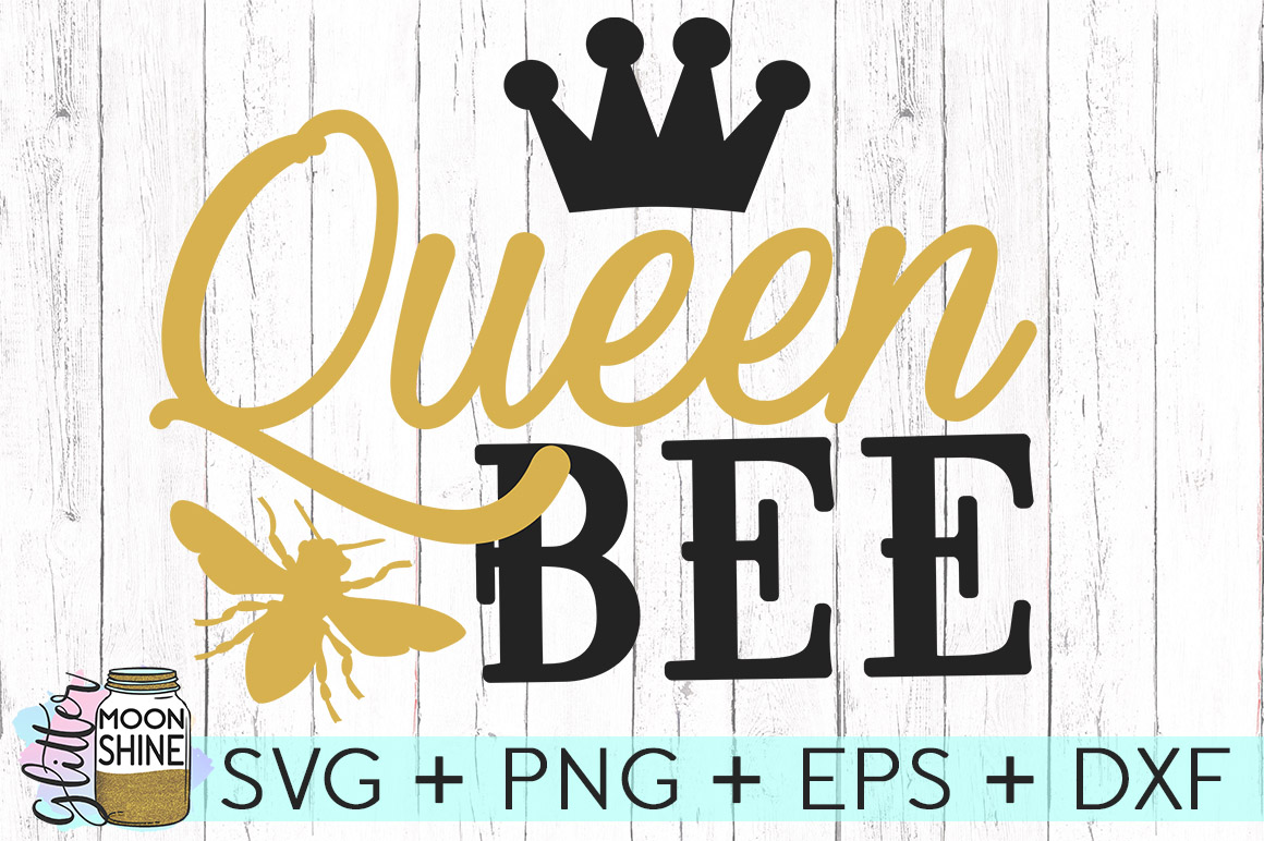 Download Queen Bee SVG DXF PNG EPS Cutting Files