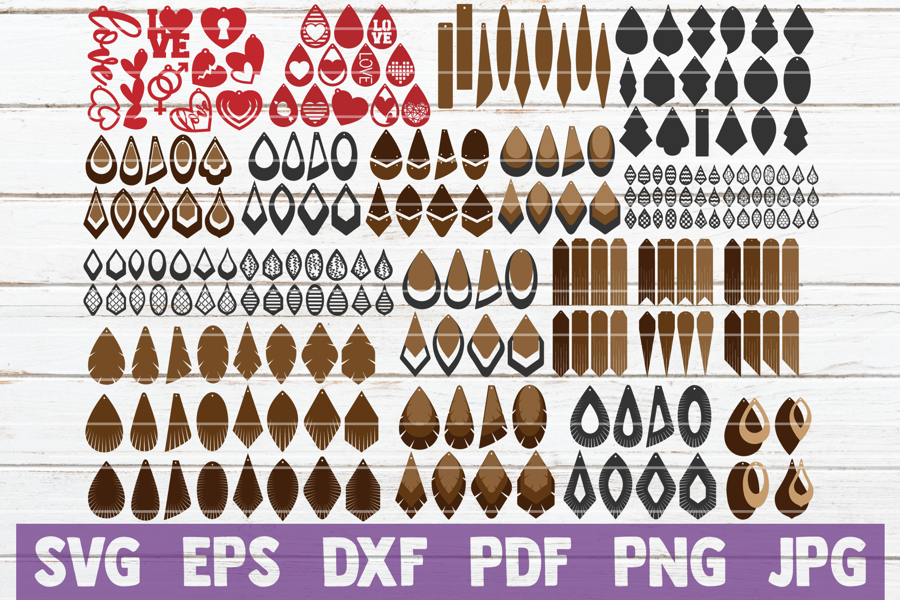 Download HUGE Earring SVG Bundle | SVG Cut Files | commercial use ...