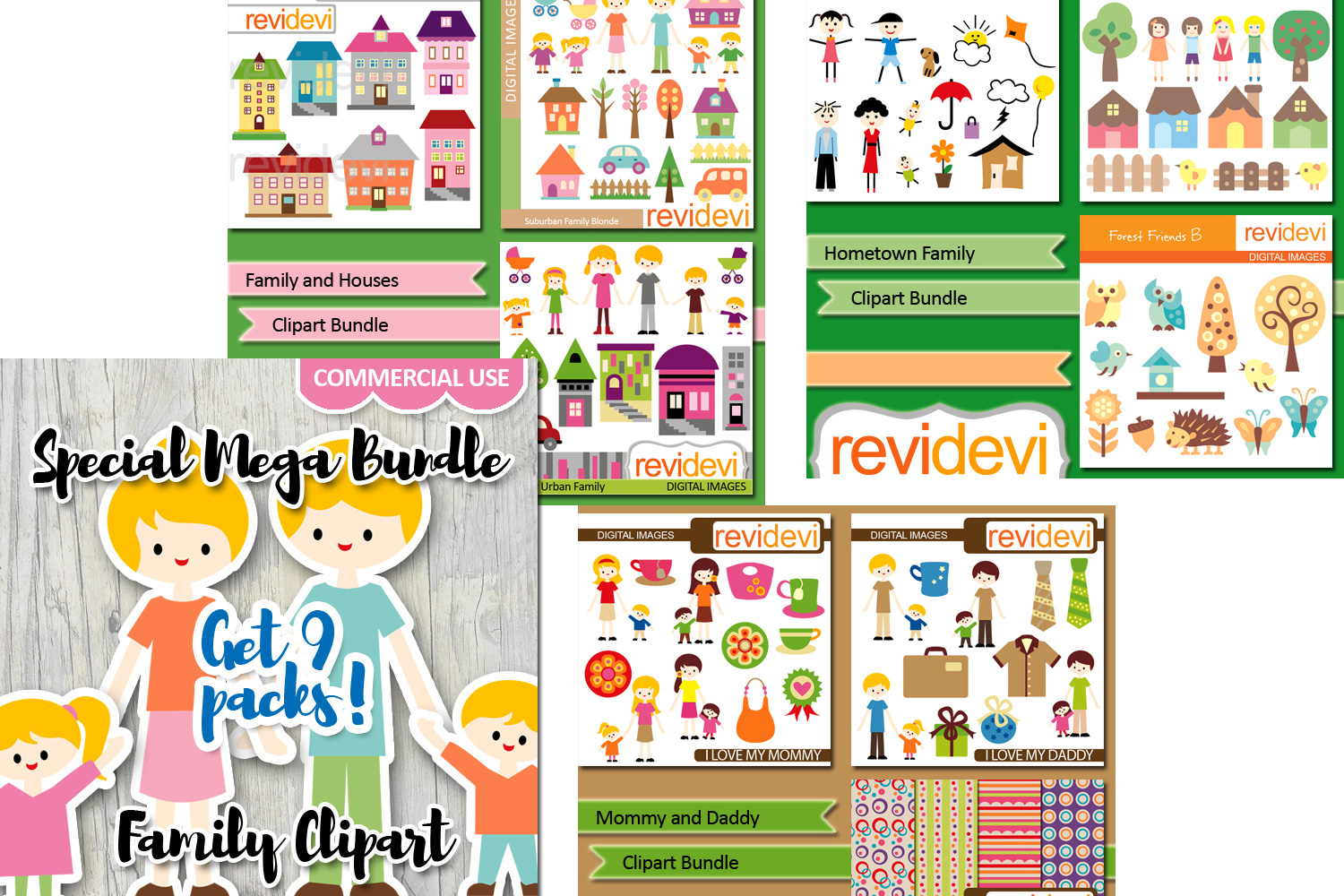 Download Family Graphics Big Bundle - Parents and Kids (73348 ...