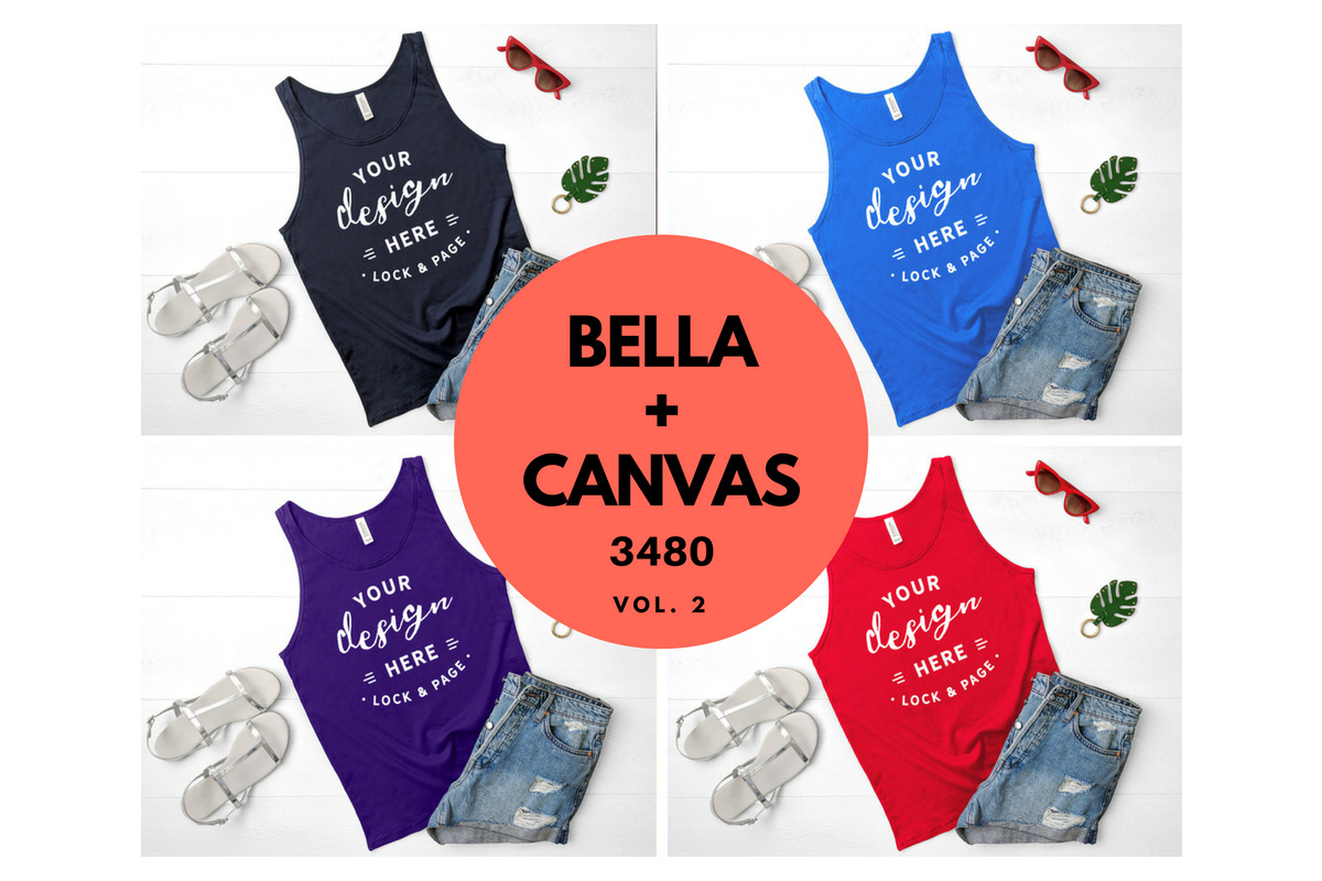 Download Womens Bella Canvas 3480 Summer Tank Top Mockup Vol. 2 ...