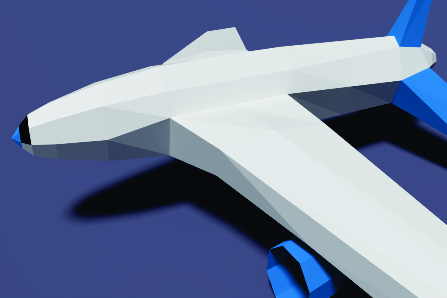 DIY 3D Paper Plane Template/ 3D Model/ Origami/ Printable