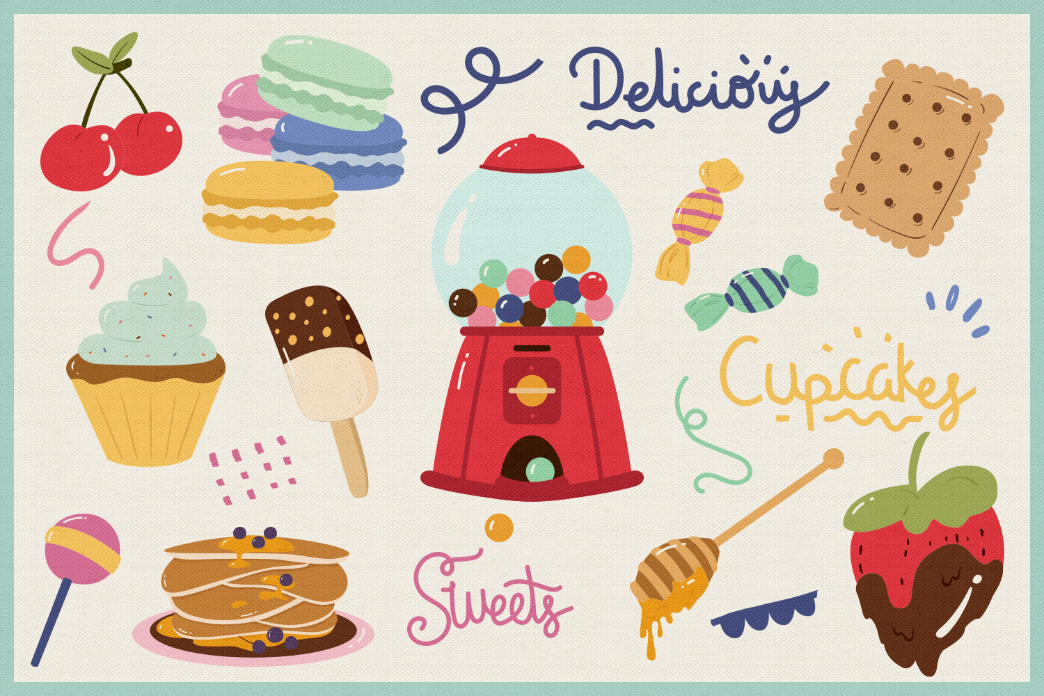 Sweets Vector Clipart