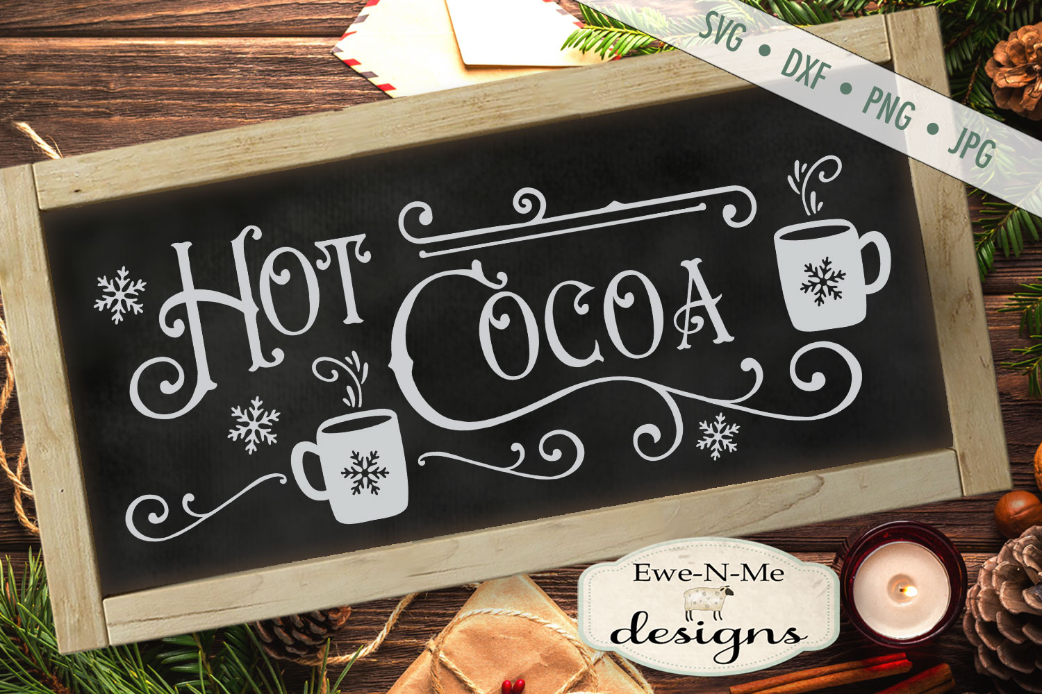 Download Hot Cocoa - Cocoa Mugs - Winter Christmas - SVG DXF Files ...
