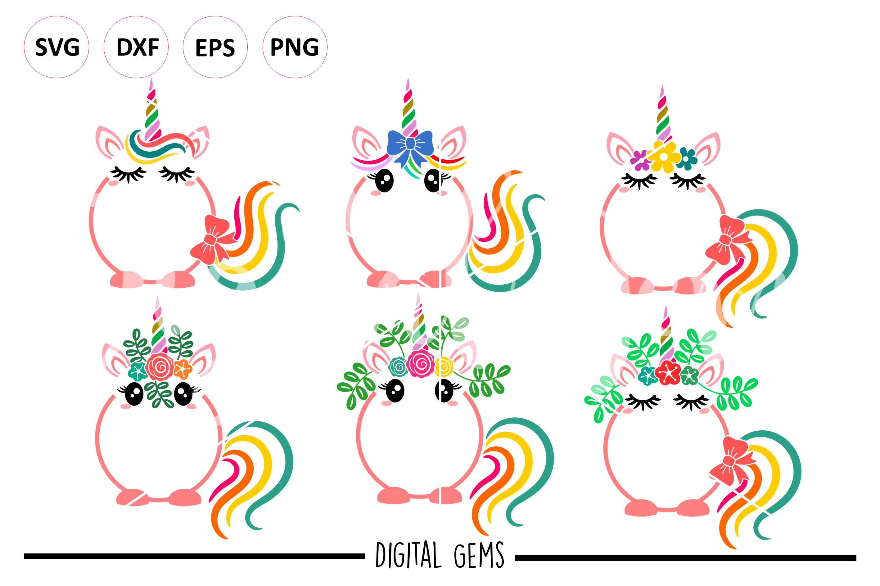 Download Unicorn designs SVG / DXF / EPS / PNG files