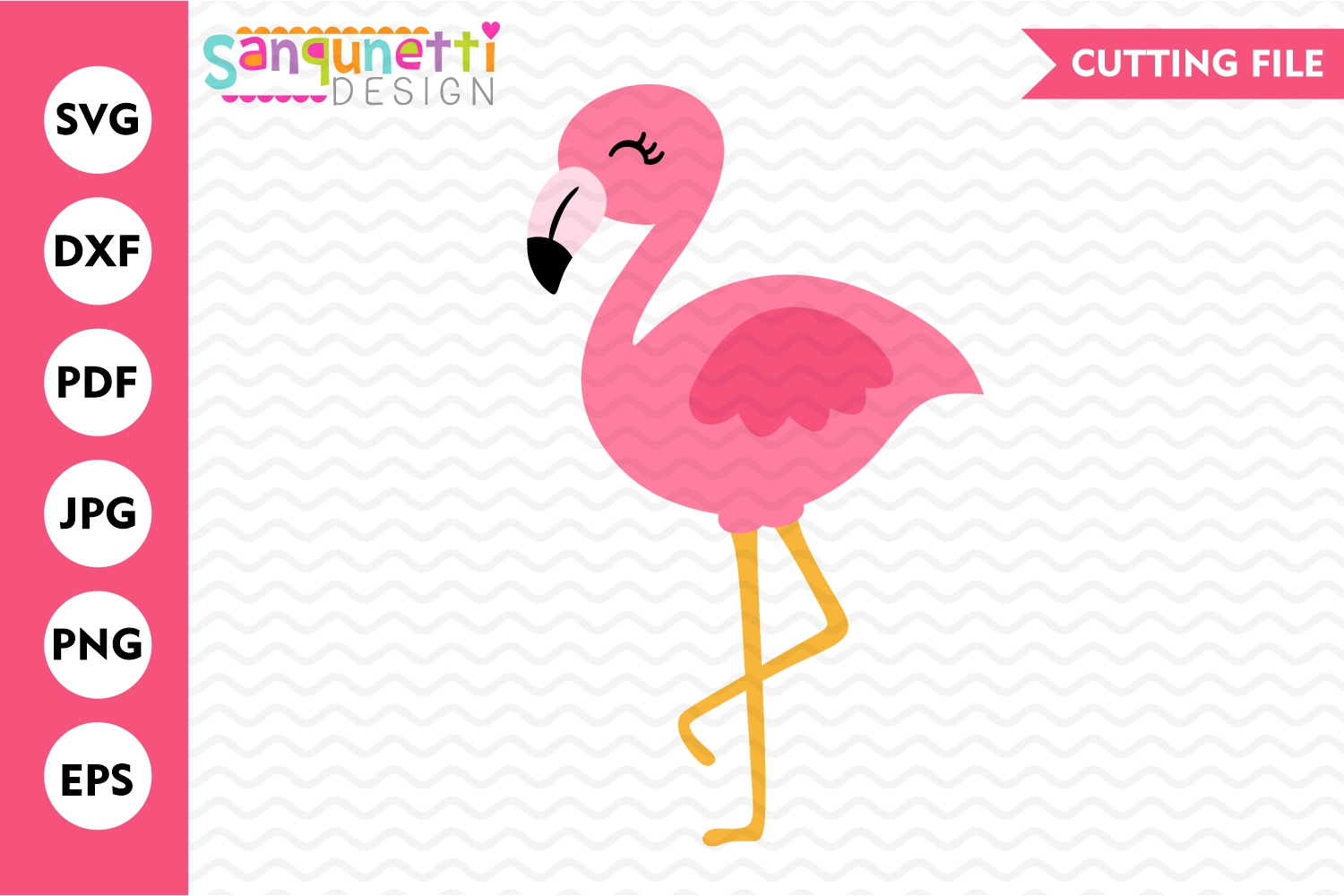 easy flamingo svg design