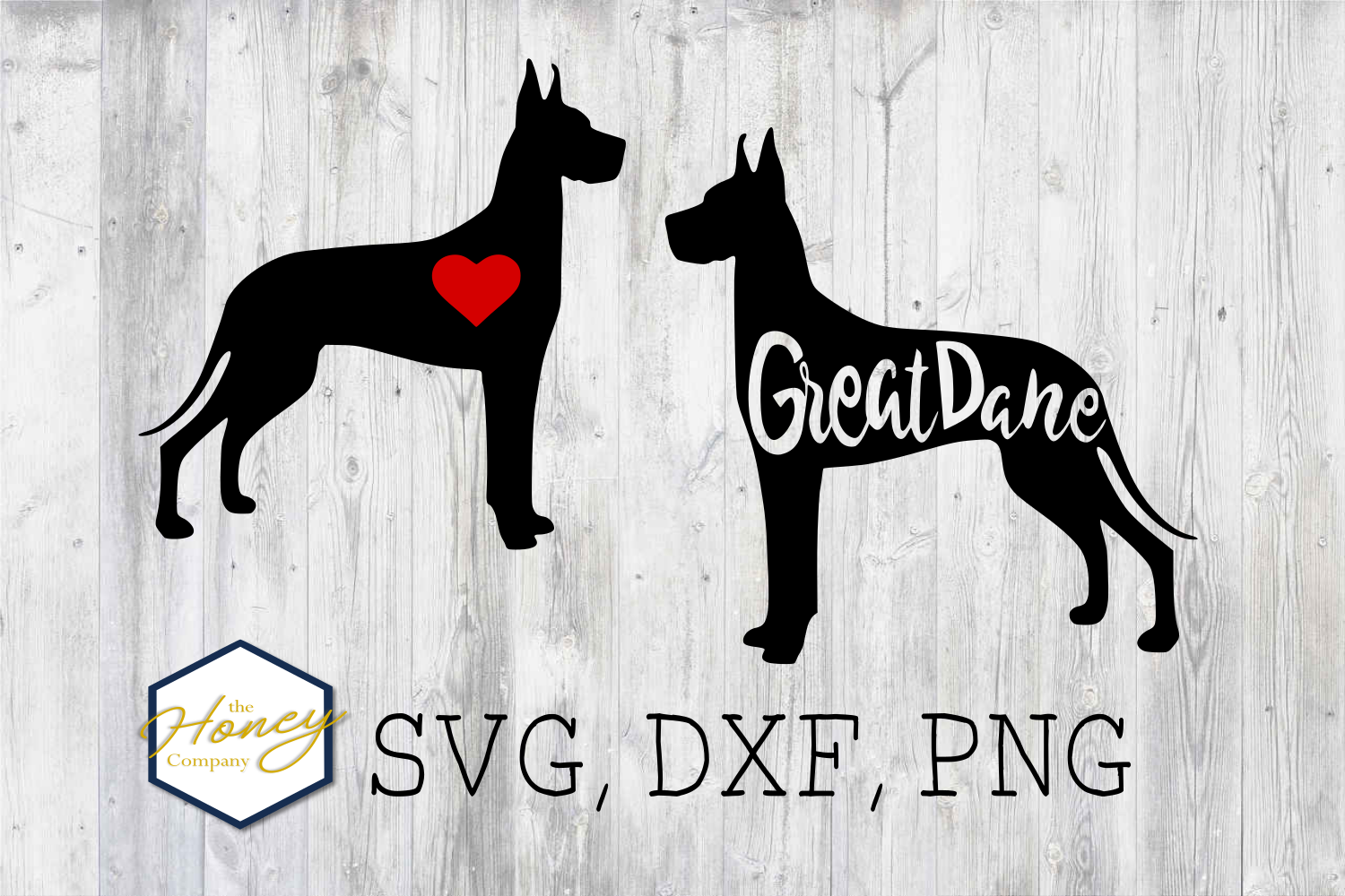 Great Dane SVG PNG DXF Dog Breed Lover Cut File Clipart (277638) | Cut
