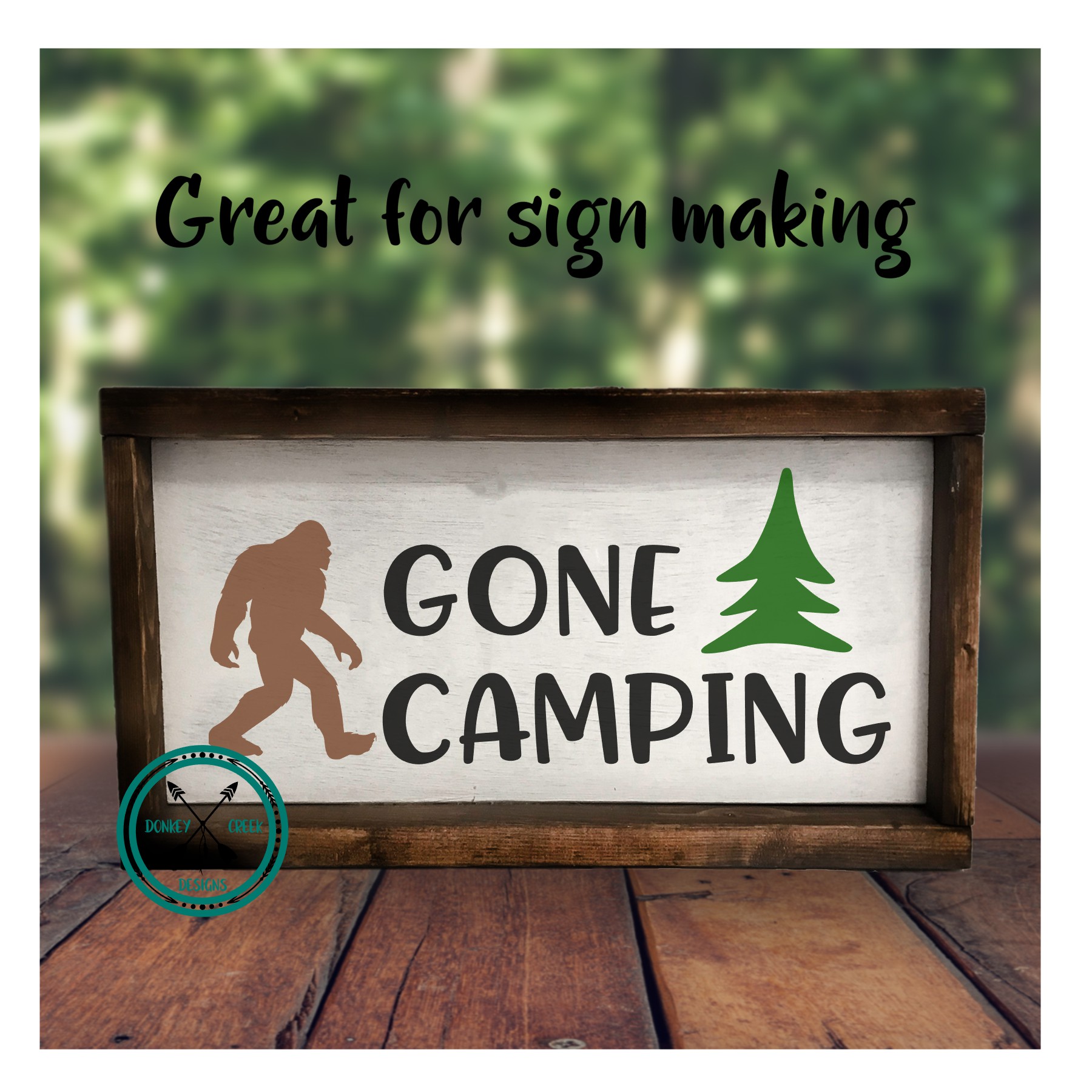 Download Gone Camping Sasquatch SVG (289607) | Cut Files | Design ...
