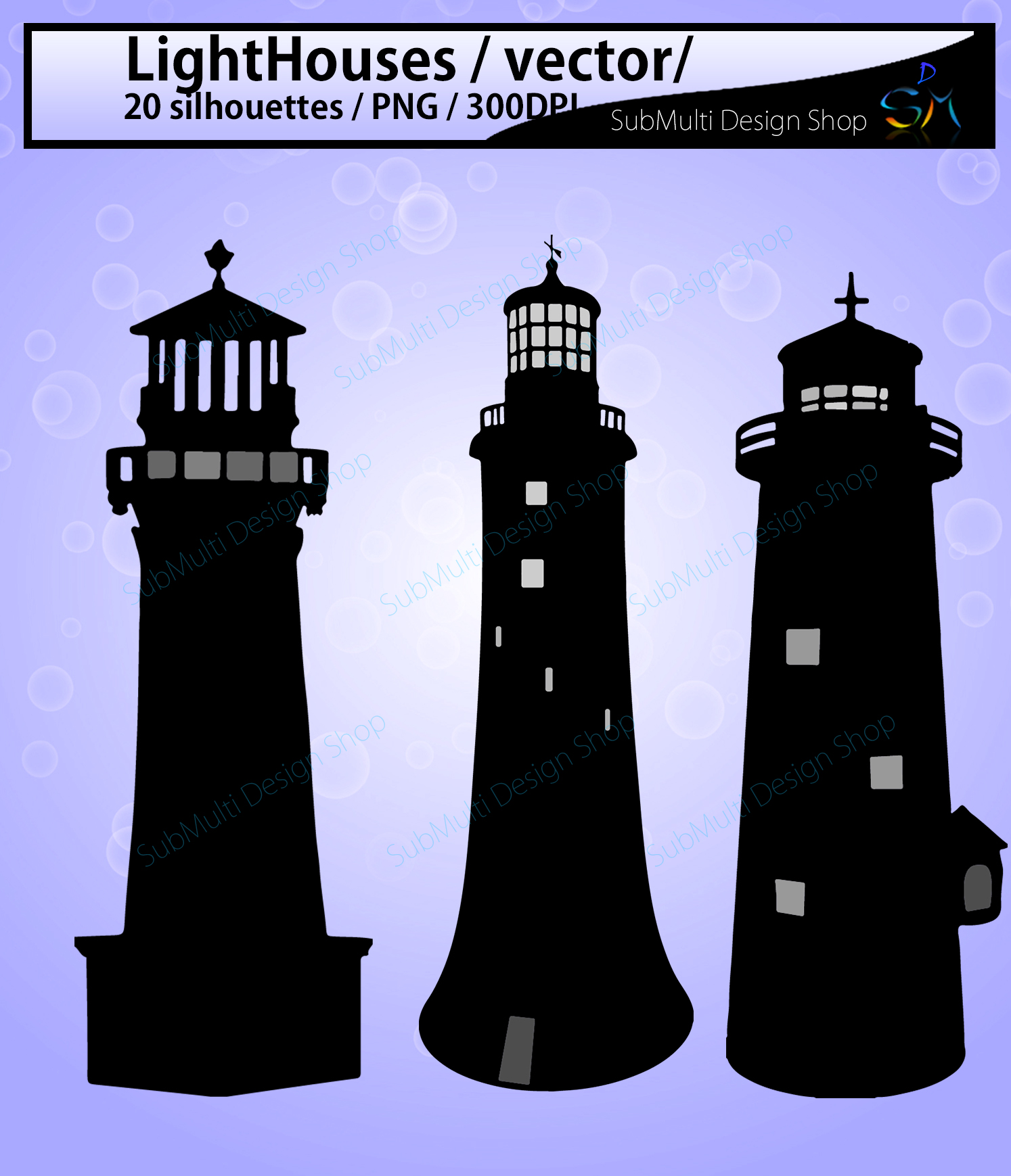 Download LightHouses silhouette SVG / EPS / PNG / DXf / LightHouse ...