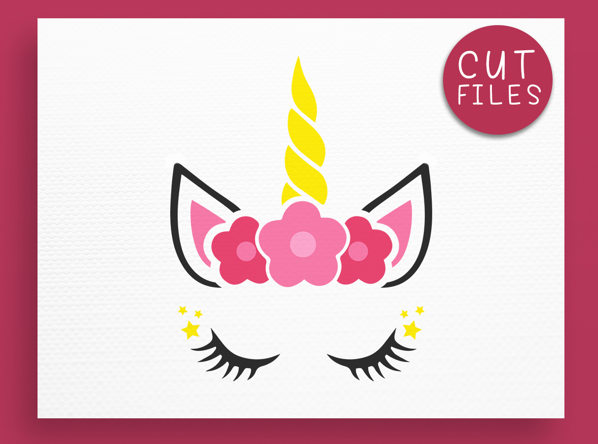 Download Unicorn SVG - Unicorn face SVG - Unicor | Design Bundles