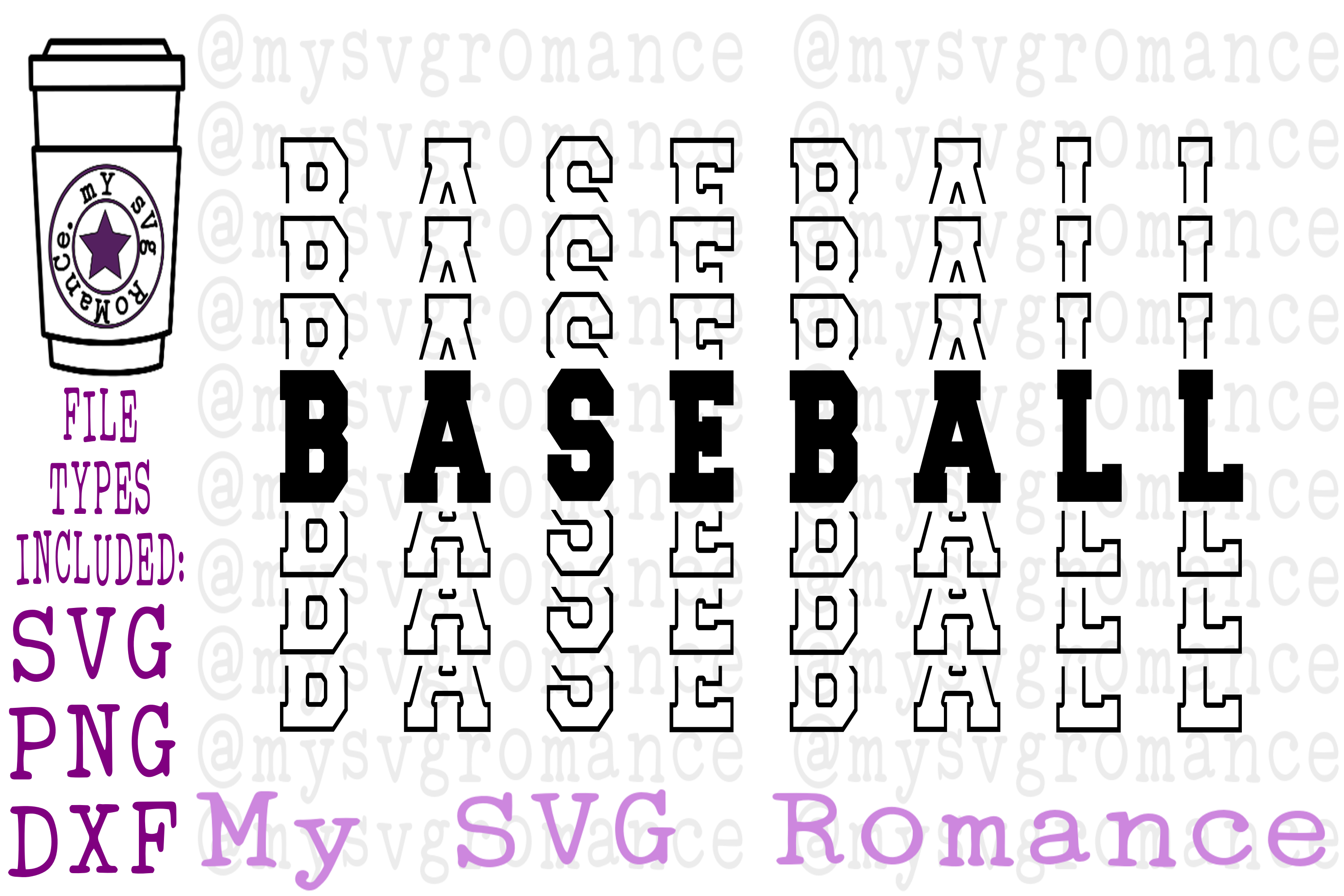 Download Baseball - Word Mirror SVG PNG DXF