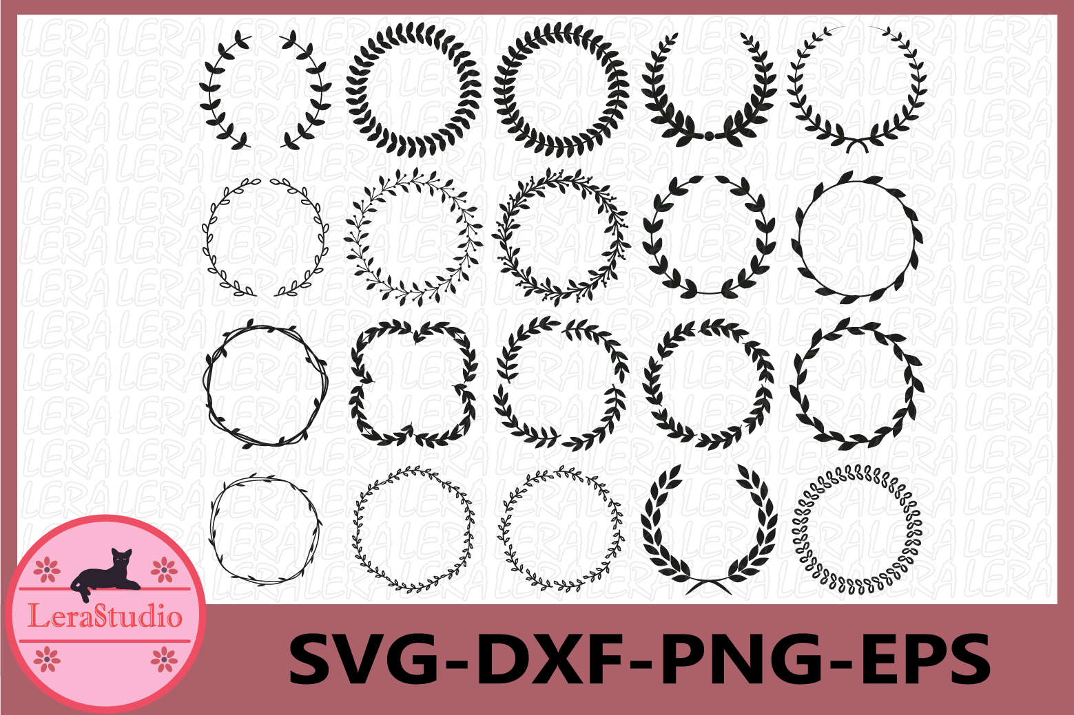 Download Laurel wreath SVG, Wreath Svg, Laurel Wreath Circle Monogram