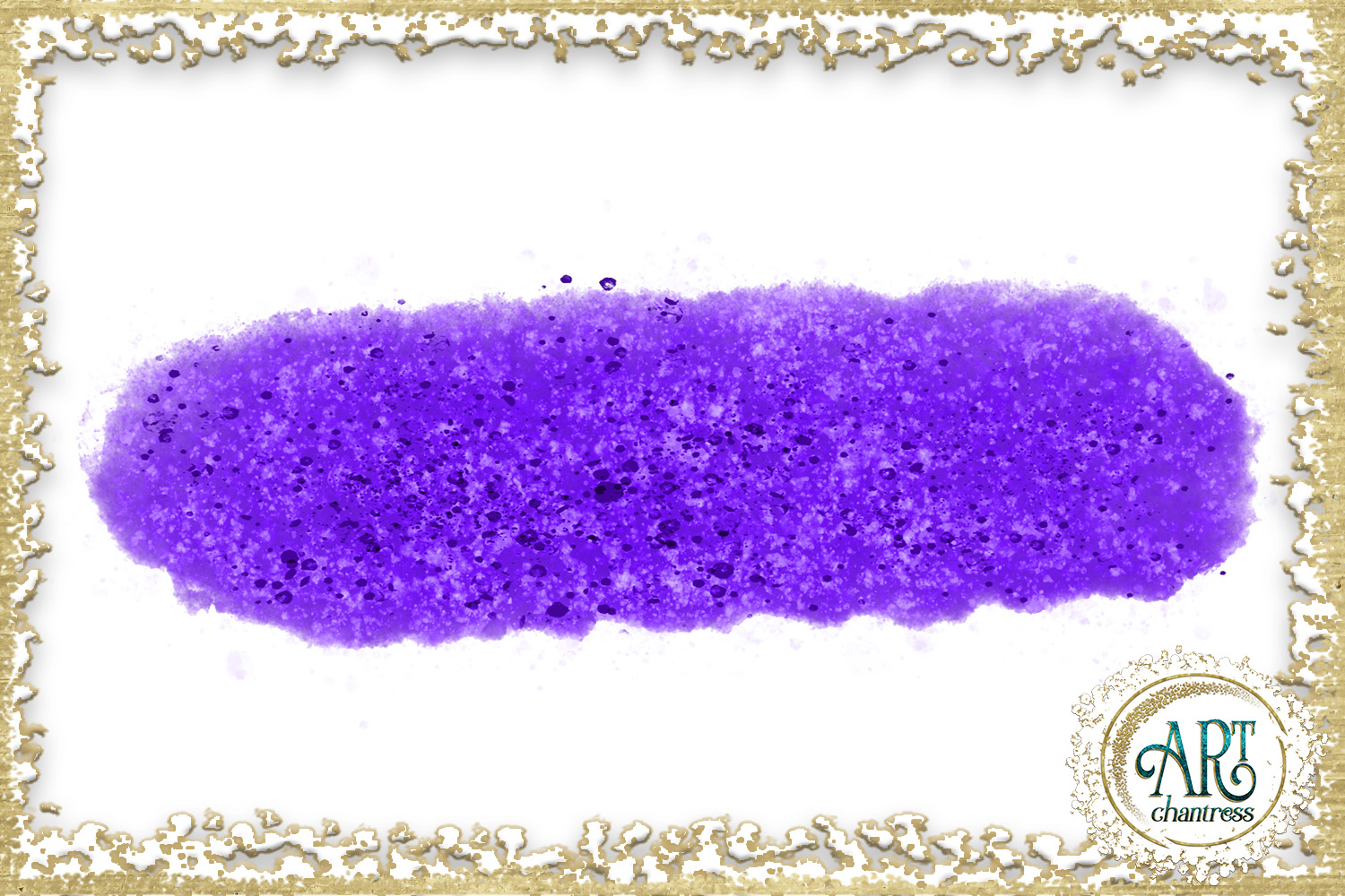 Download Brush Strokes in Violet Glitter - Digital Clipart 24 ...
