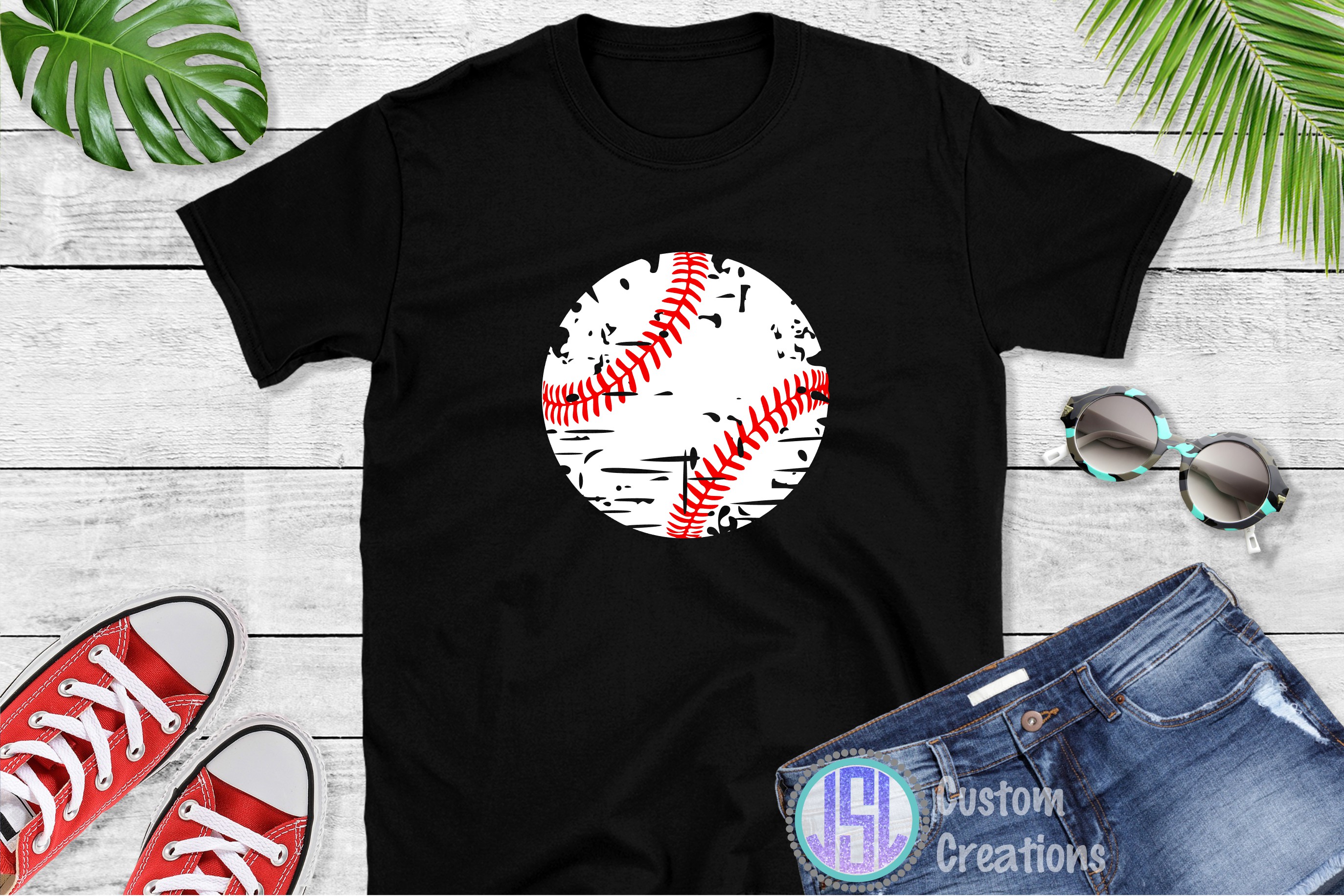 Download Distressed Baseball | Set of 2 Bundle | SVG EPS DXF PNG ...