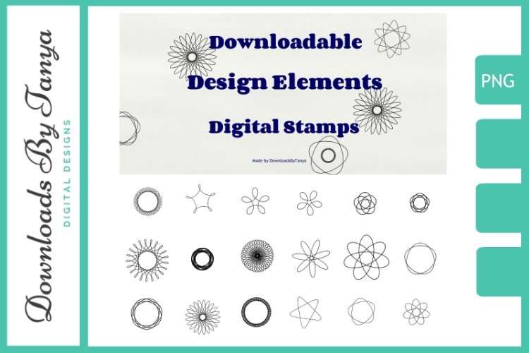 Digital doodles design elements