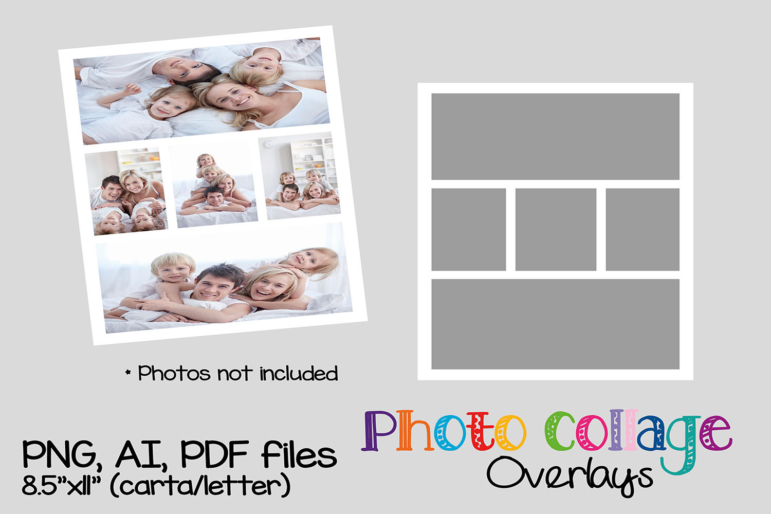 15 Photo collage templates bundle