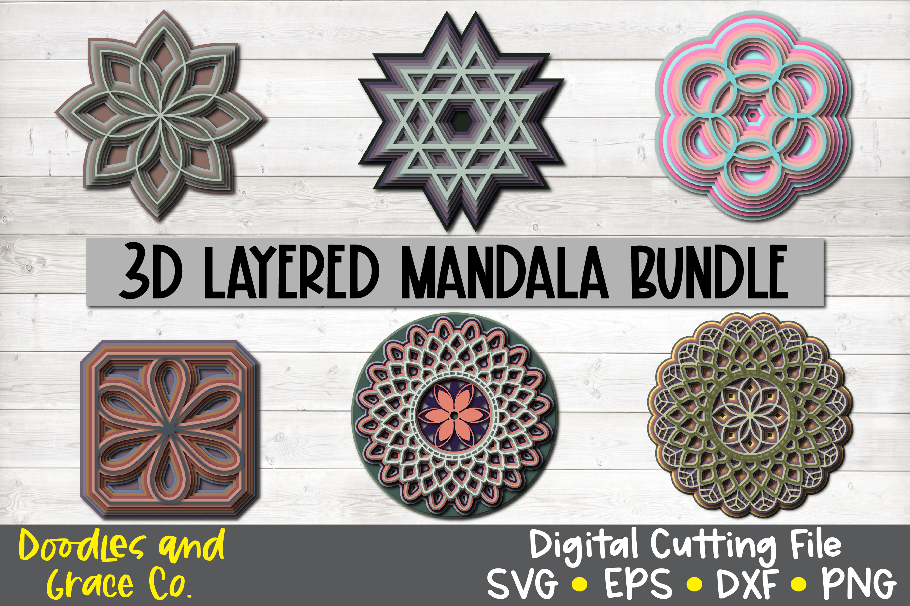 Free Free 301 3D Layered Mandala Svg Free SVG PNG EPS DXF File