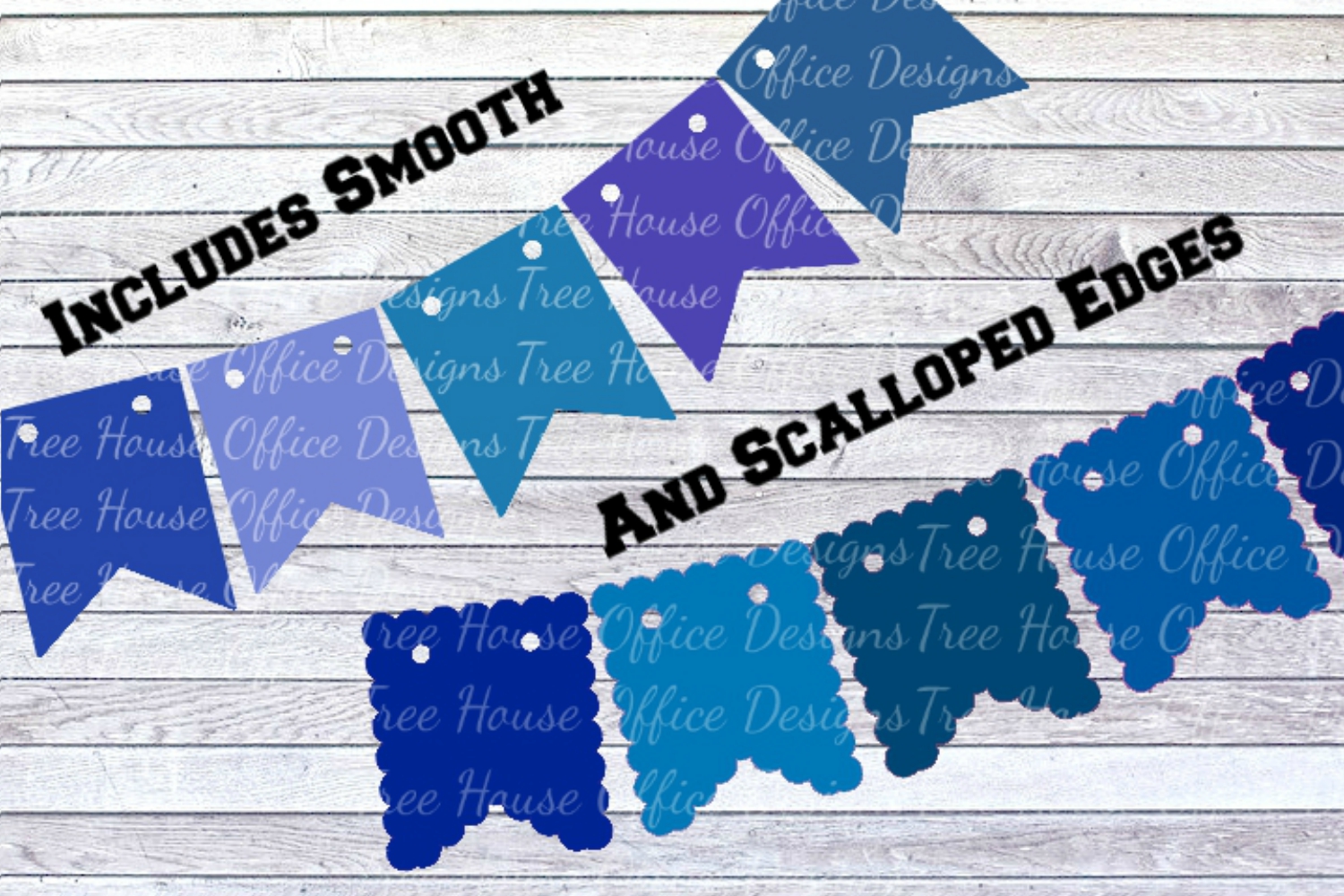 Bunting Flag Shapes Garland Banner Template Svg Dxf Png Jpeg