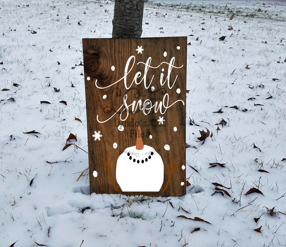 Download Let it Snow Snowman 2//Winter//SVG//EP (160023) | Cut ...