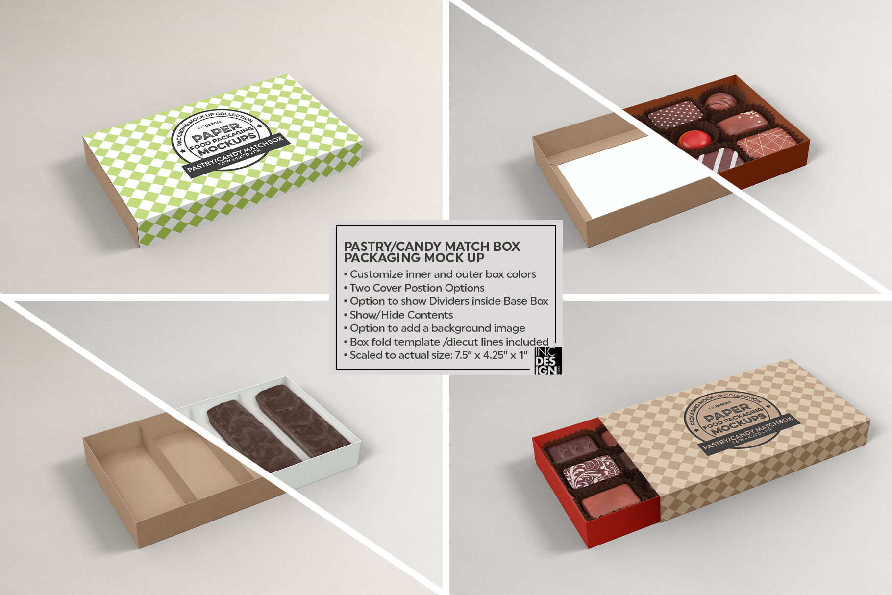 VOL.8 Food Box Packaging MockUps (133568) | Branding | Design Bundles