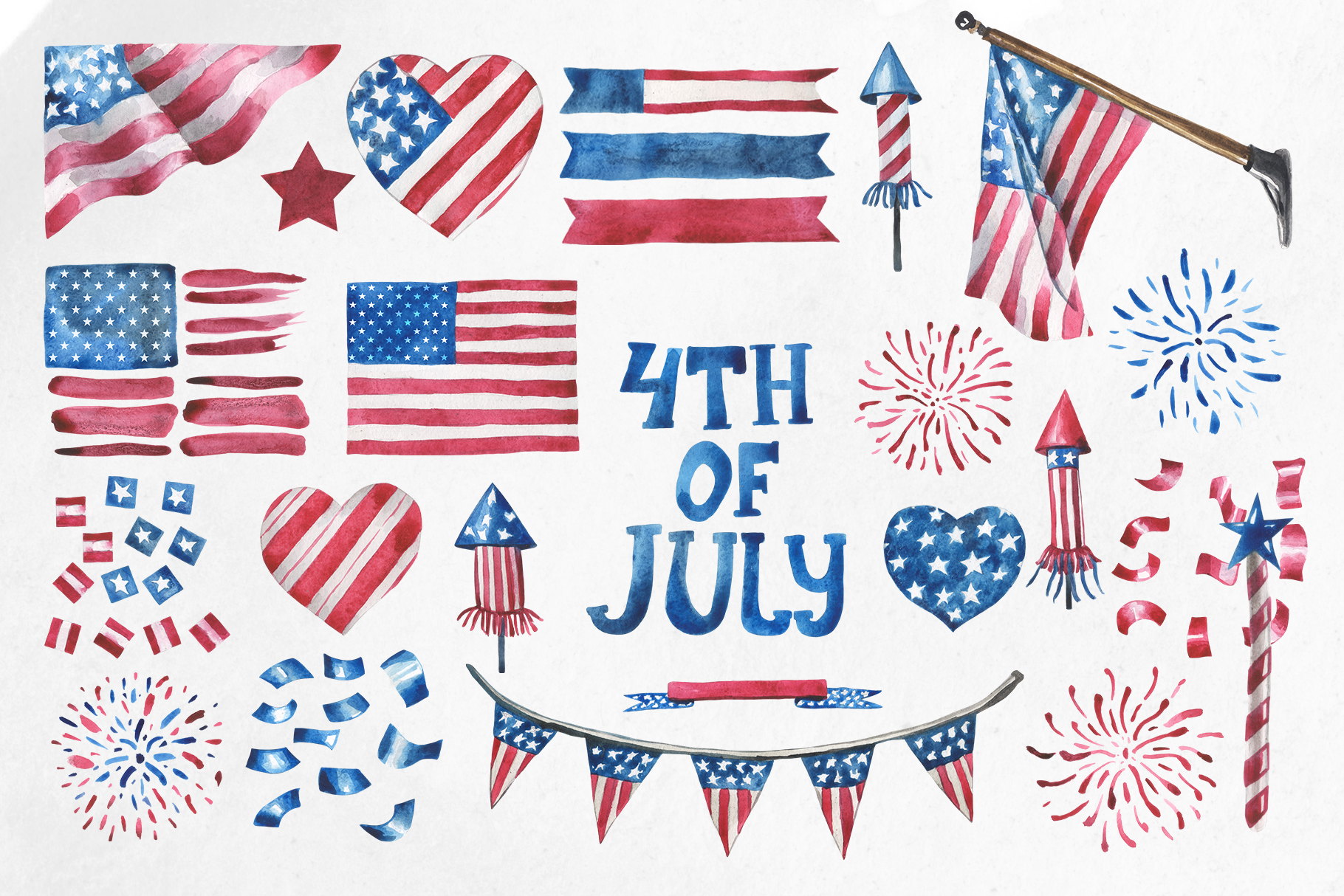 Patriotic set (271438) | Illustrations | Design Bundles
