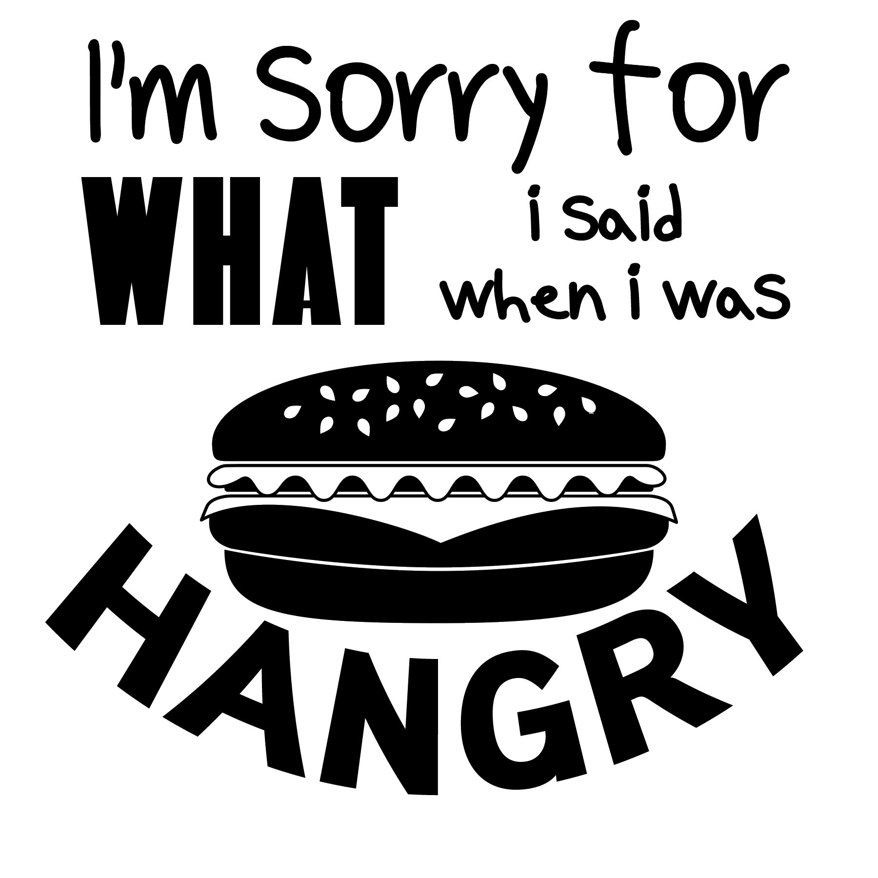 Hangry Svg Cutting File For The Cricut. (294276) 