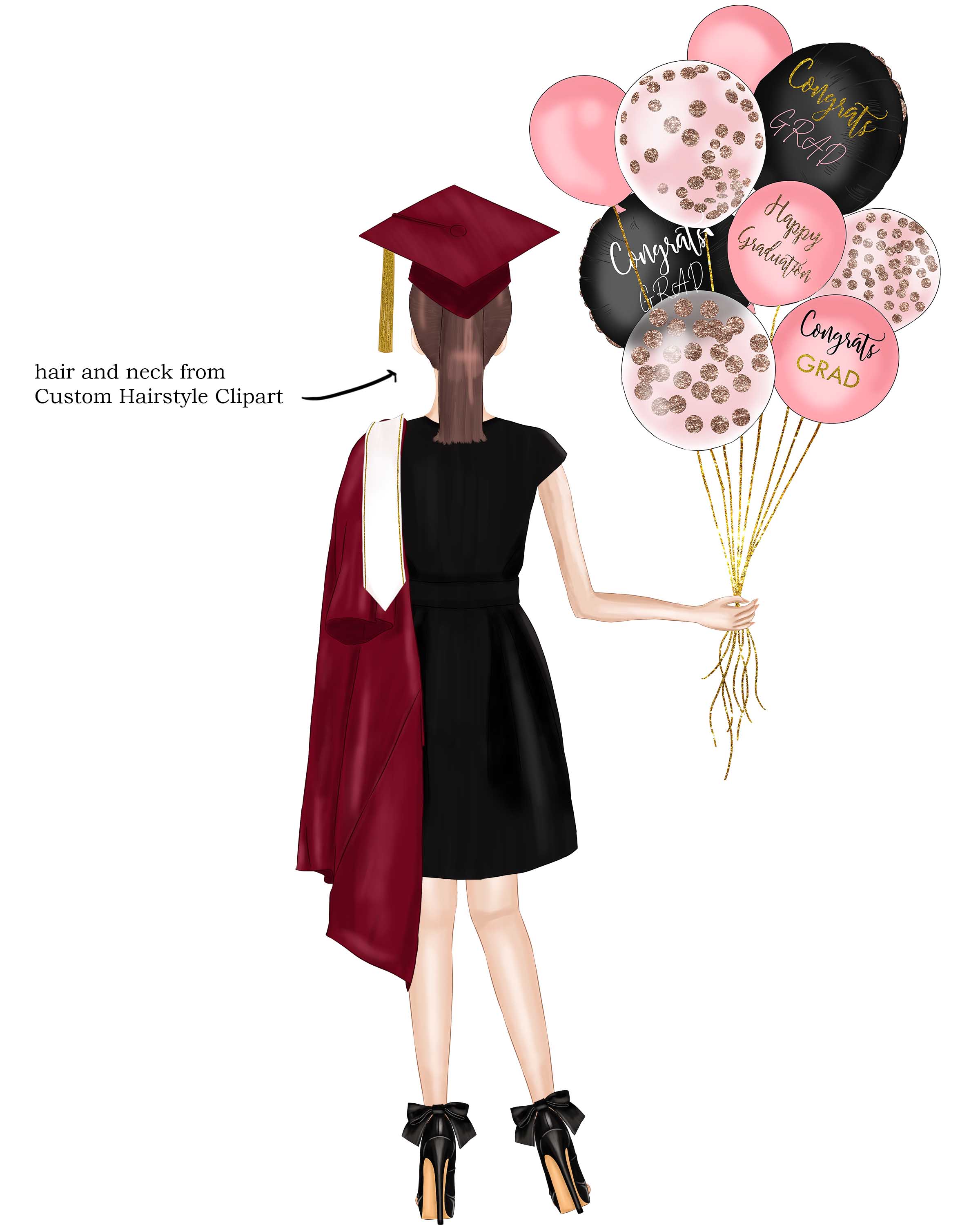 Graduation Clipart Graduating Girls Clipart Diploma Clipart (321181