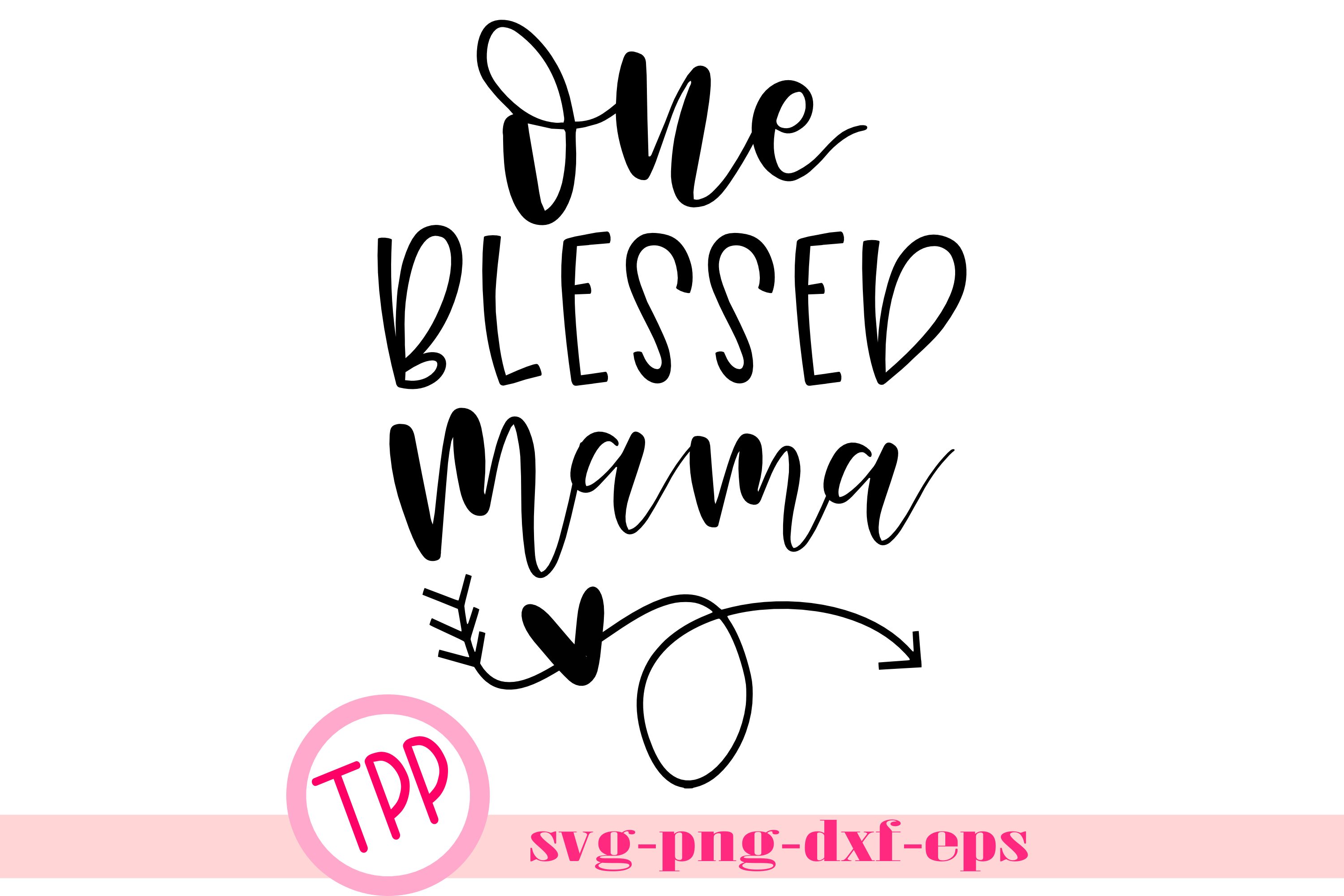 Blessed Mom svg, Mama shirt svg design file (294608 ...