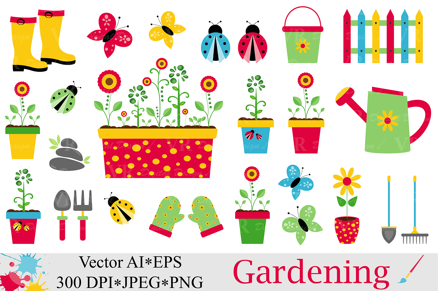 spring garden clipart gardening vector graphics ladybugs and butterflies illustartions example image 1 - Garden Clipart spring garden clipart gardening vector graphics ladybugs and butterflies illustartions example image 1 - Garden Clipart