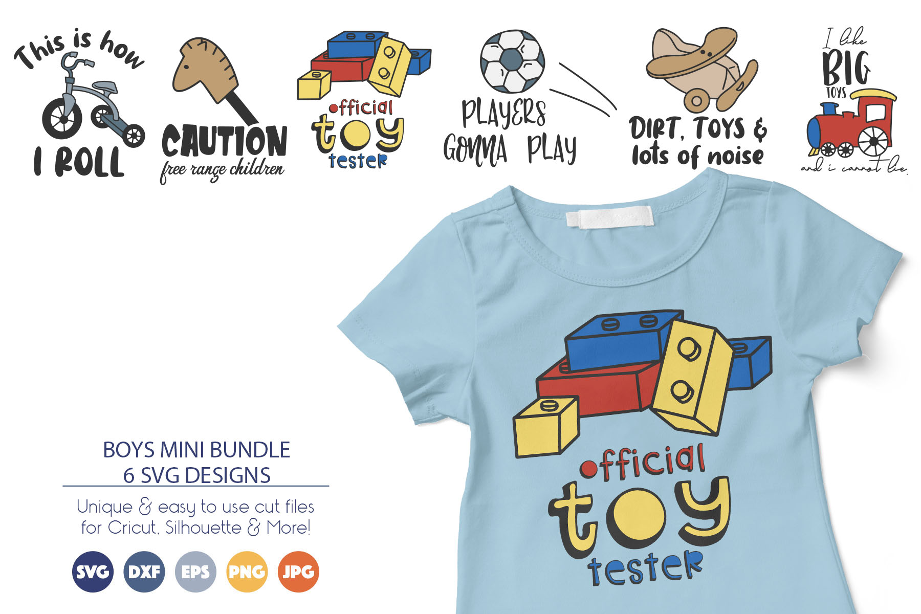 Boys SVG Bundle | Kids SVG Toys