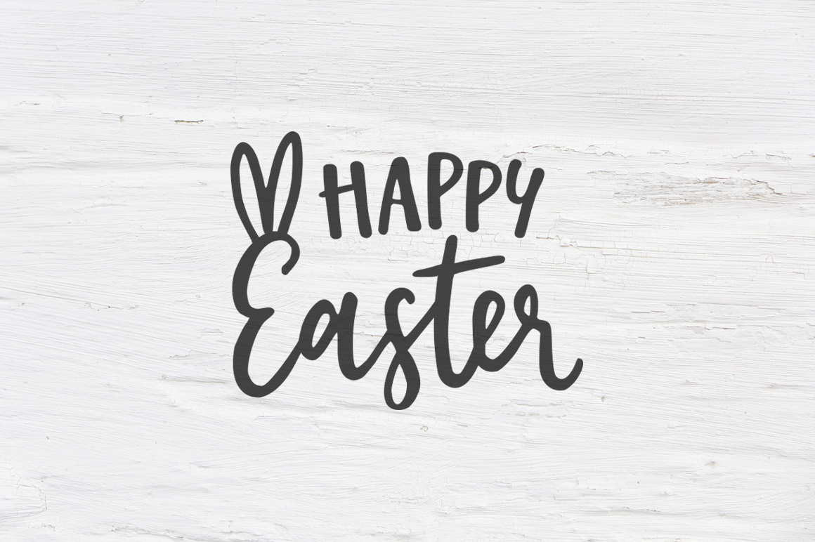 Happy Easter SVG, EPS, DXF, PNG, Spring quote (72372 ...