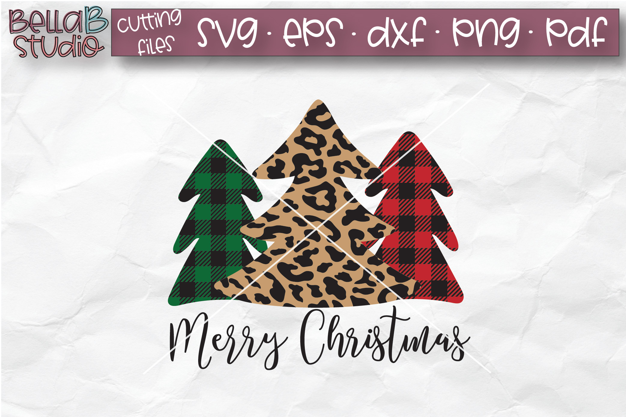 Download Merry Christmas SVG, Leopard Print Christmas Tree SVG ...