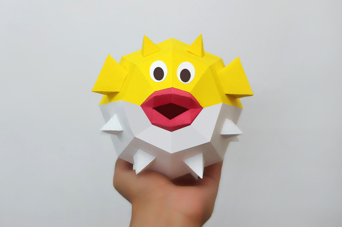 origami puffer fish