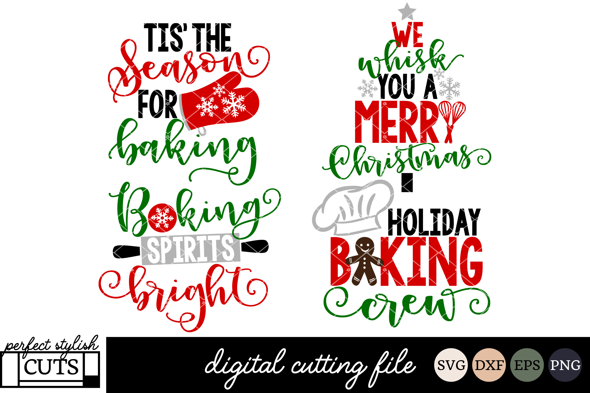 Christmas Baking SVG Bundle - Christmas SVG Files