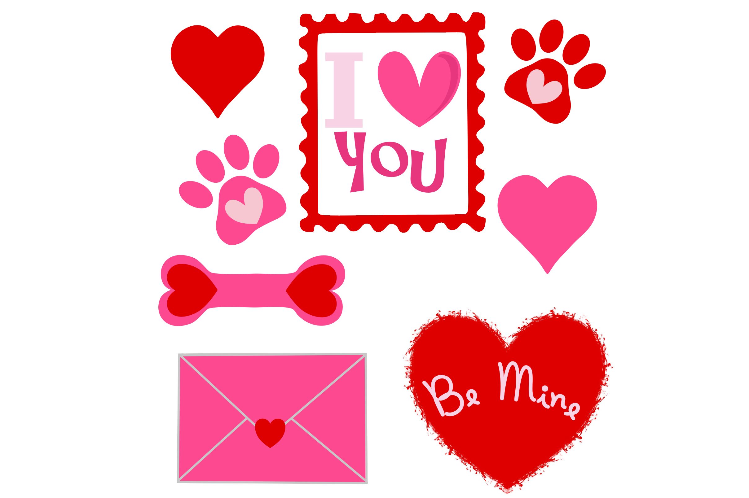 Valentine Dog Clipart