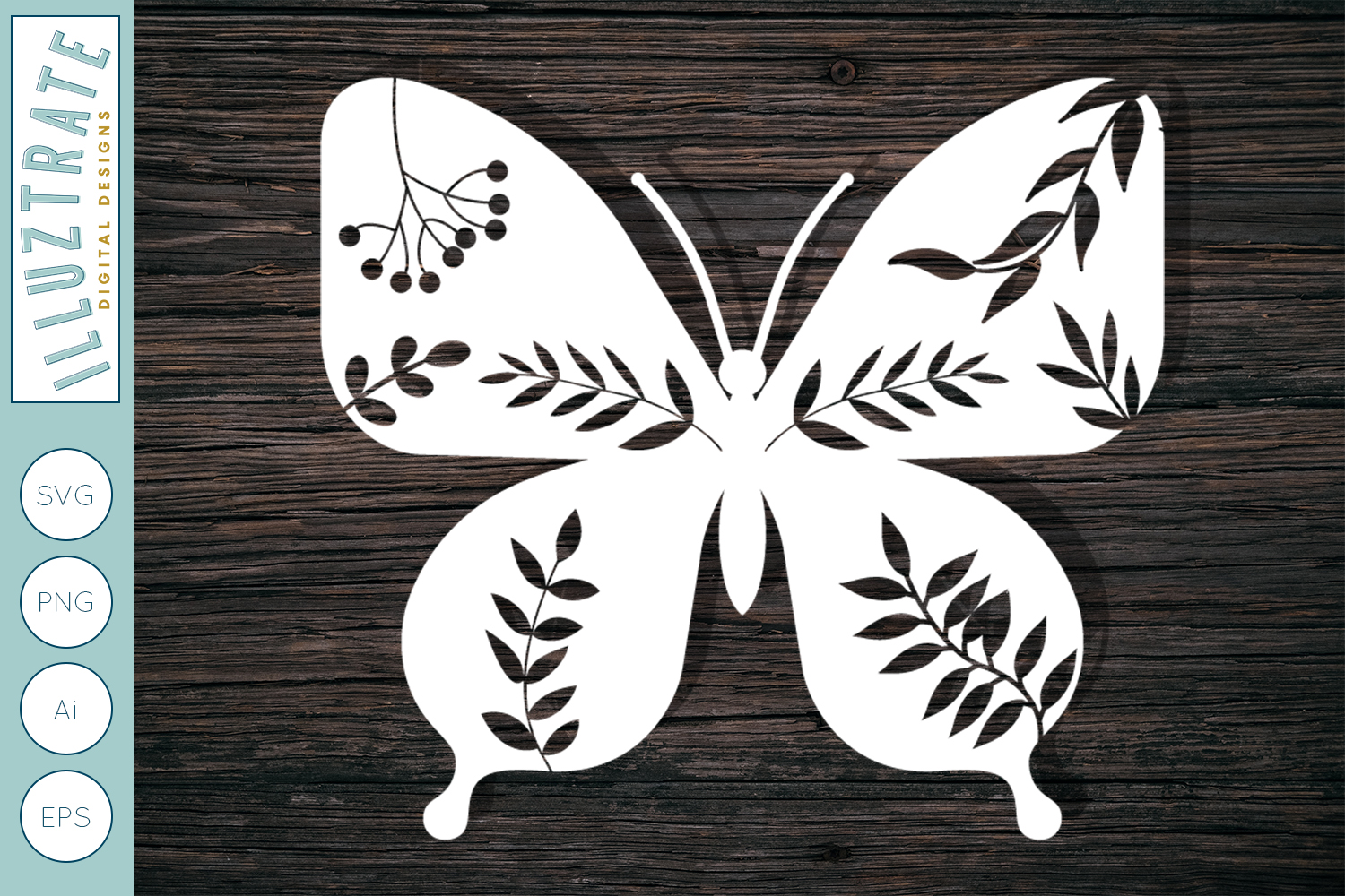 Download Floral Butterfly Bundle | Clipart | Butterfly SVG Cut Files
