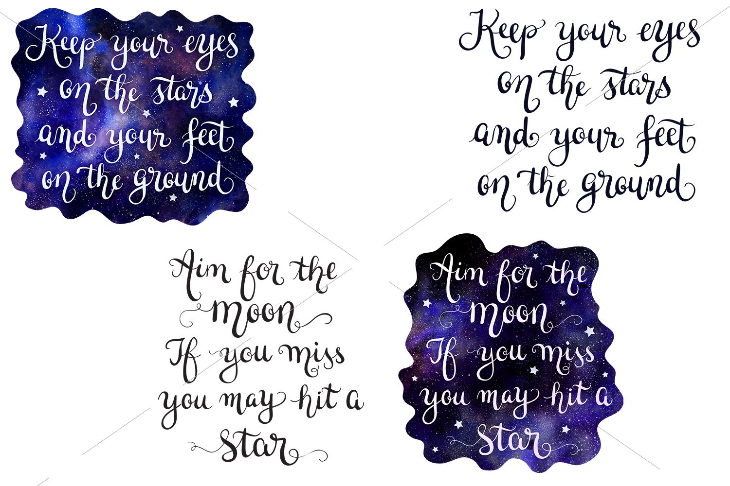 Download Aim for the moon -Star,Galaxy Quotes SVG & Sublimation ...