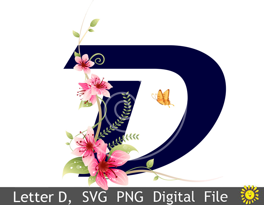 Download Floral Alphabet, Letters, Clipart, Vector, SVG, PNG. sv