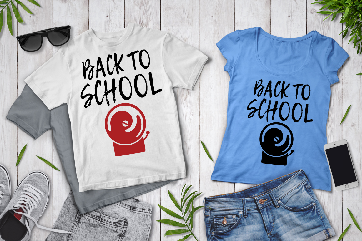 Download Back to School SVG, 1st Day of School, Cute School Shirt. (300037) | Illustrations | Design Bundles