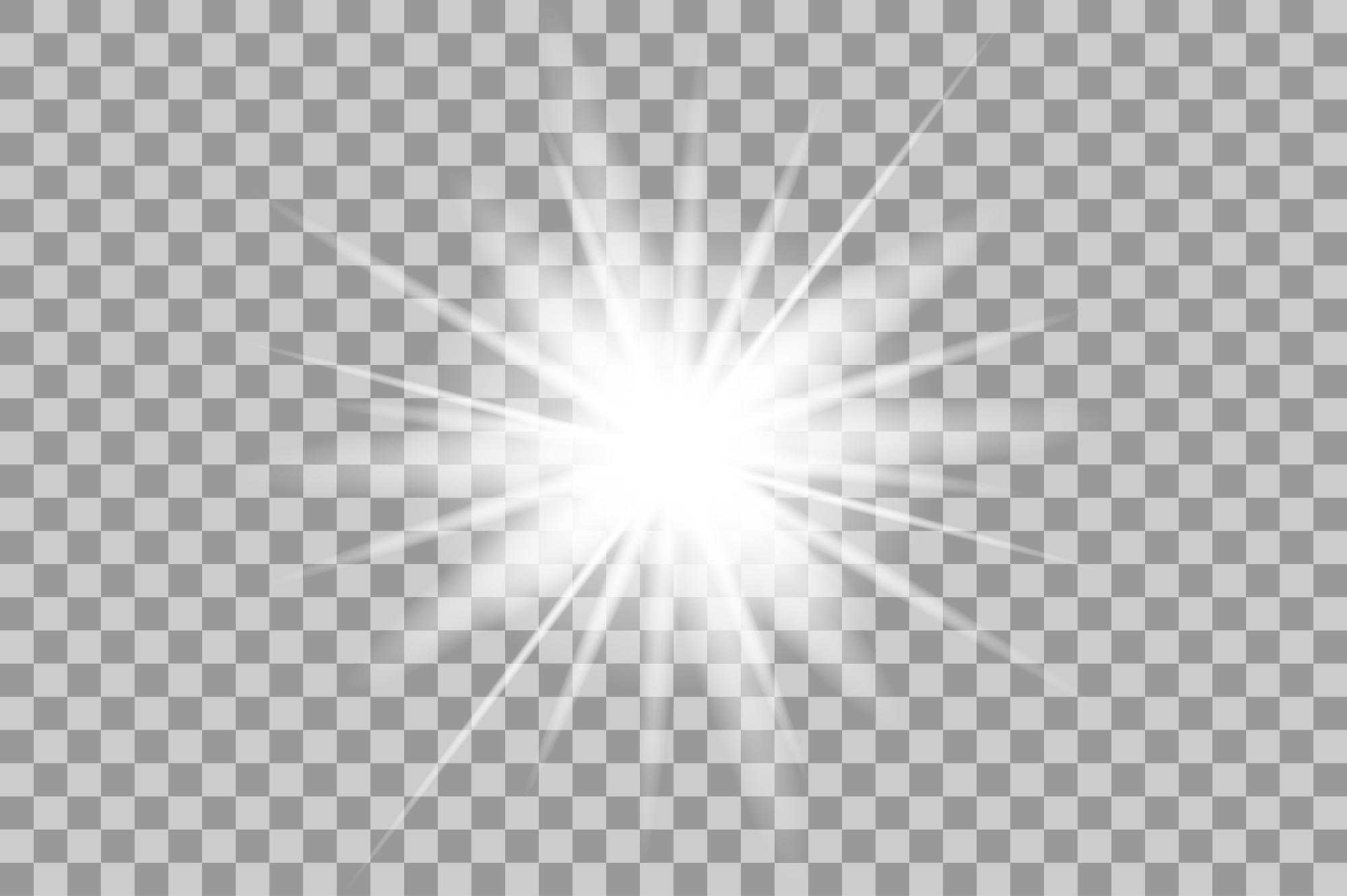 Vector white light effects. Flash. (8413) | Illustrations | Design Bundles