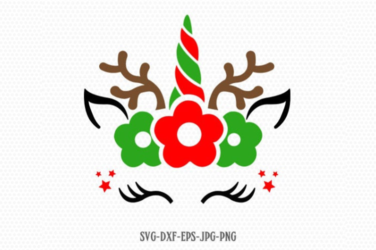Unicorn svg, Christmas unicorn svg, Reindeer SVG