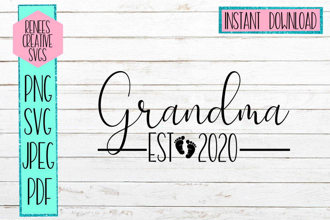 Download Grandma Est 2020 | New Grandparents | SVG Cut File