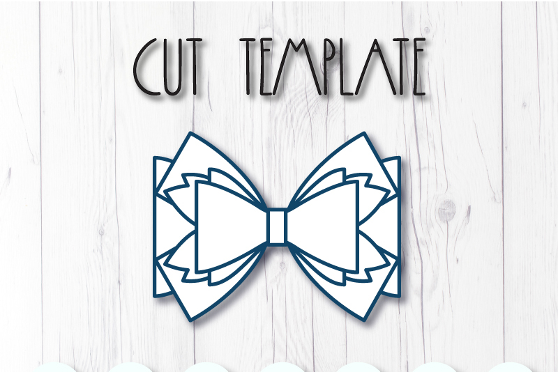 Download Hair bow template SVG, DIY leather bow template (251494 ...