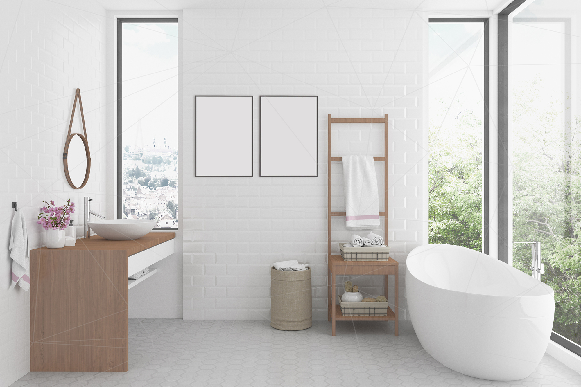 Interior mockup bundle - bathroom background (104260 ...