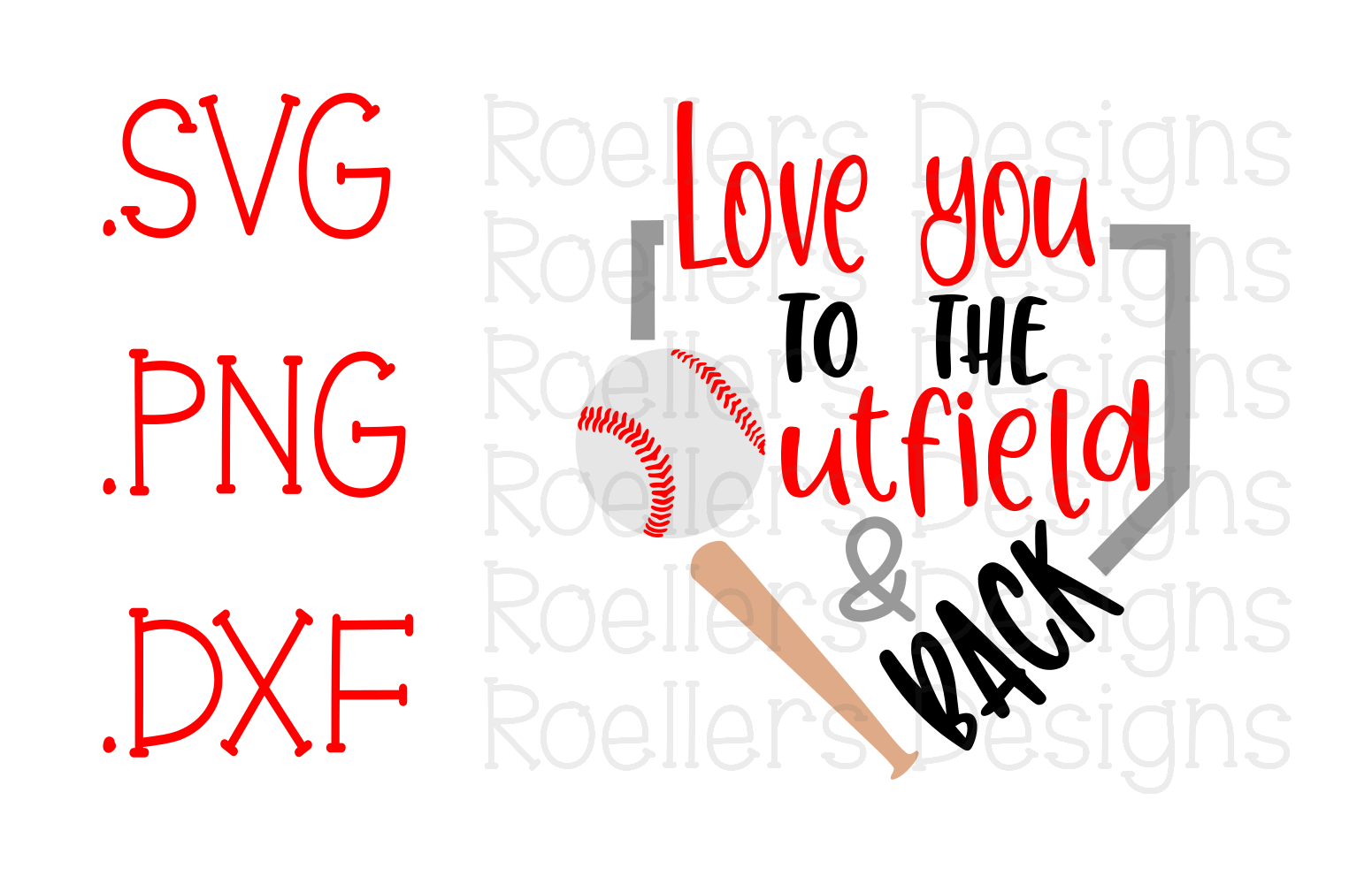 Download Love you to the outfield and back, Softball Svg, Baseball ...